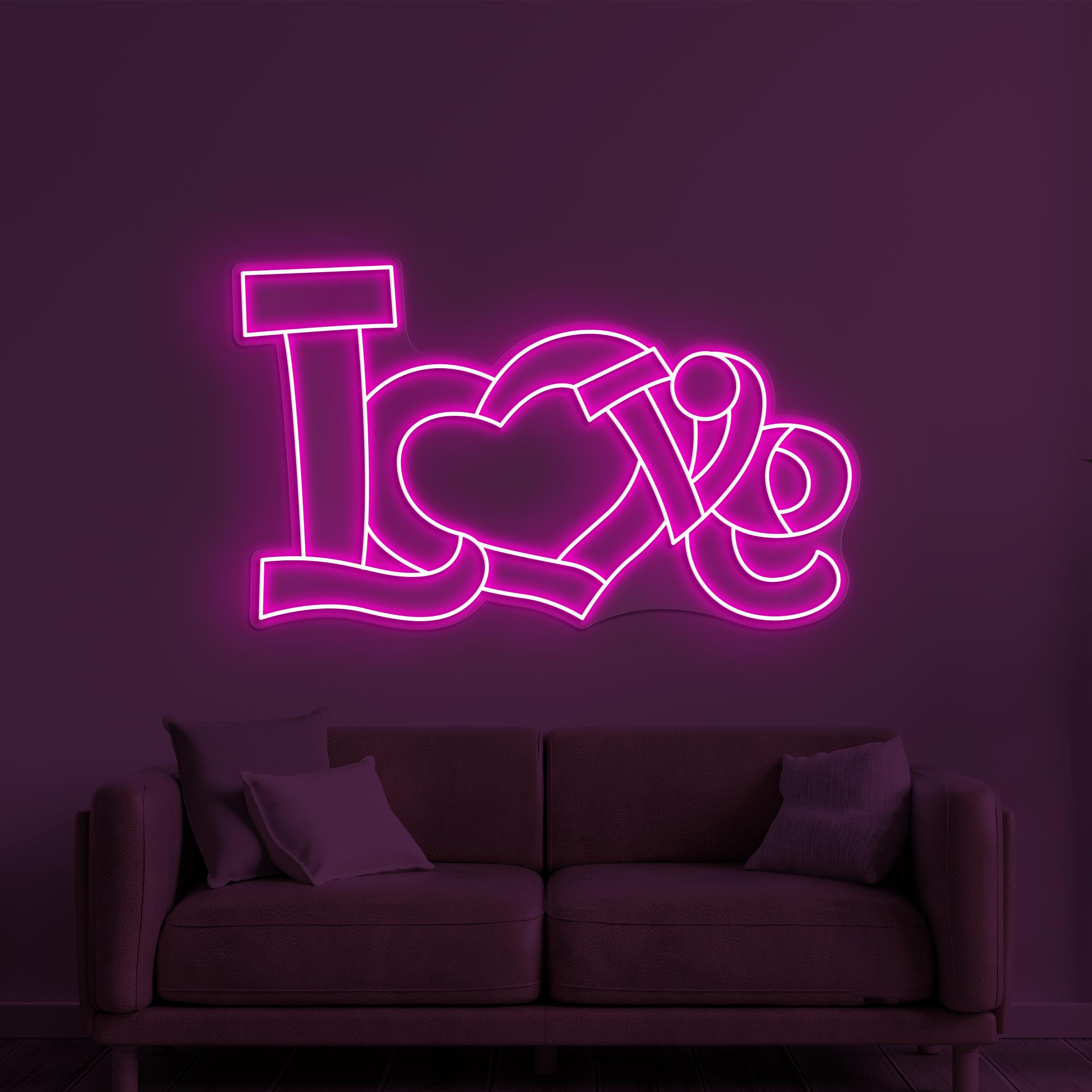 Love Neon Sign, Love LED Light, Love Logo Wall Art, Wedding Party Decor, Couple Neon Light, Romantic Neon Sign, Custom Neon Art, Couple Gift
