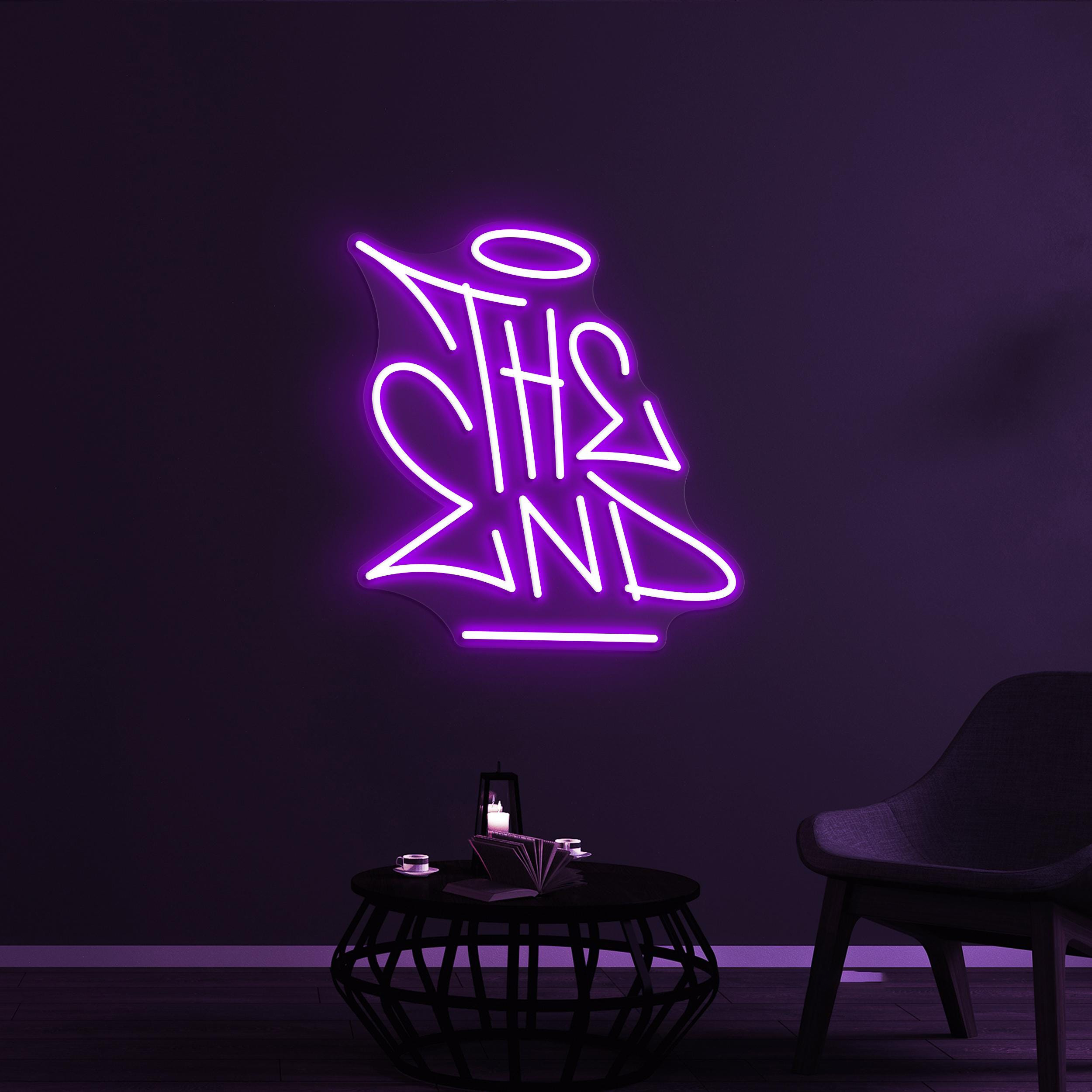 The End Neon Sign, The End LED Light, Cinema Wall Decor, Home Wall Art, Personalized Neon Sign, Game Room Wall Light, Theater Room Light