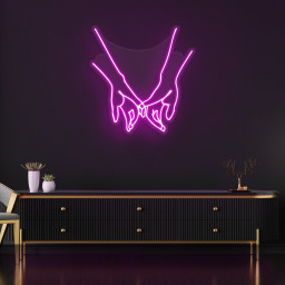 Pinkie Promise Neon Sign, Custom Neon Light, Promise Hand Design, Bedroom Decor, Wedding Party Favors, Home Decor, Gifts for Her, Neon Art
