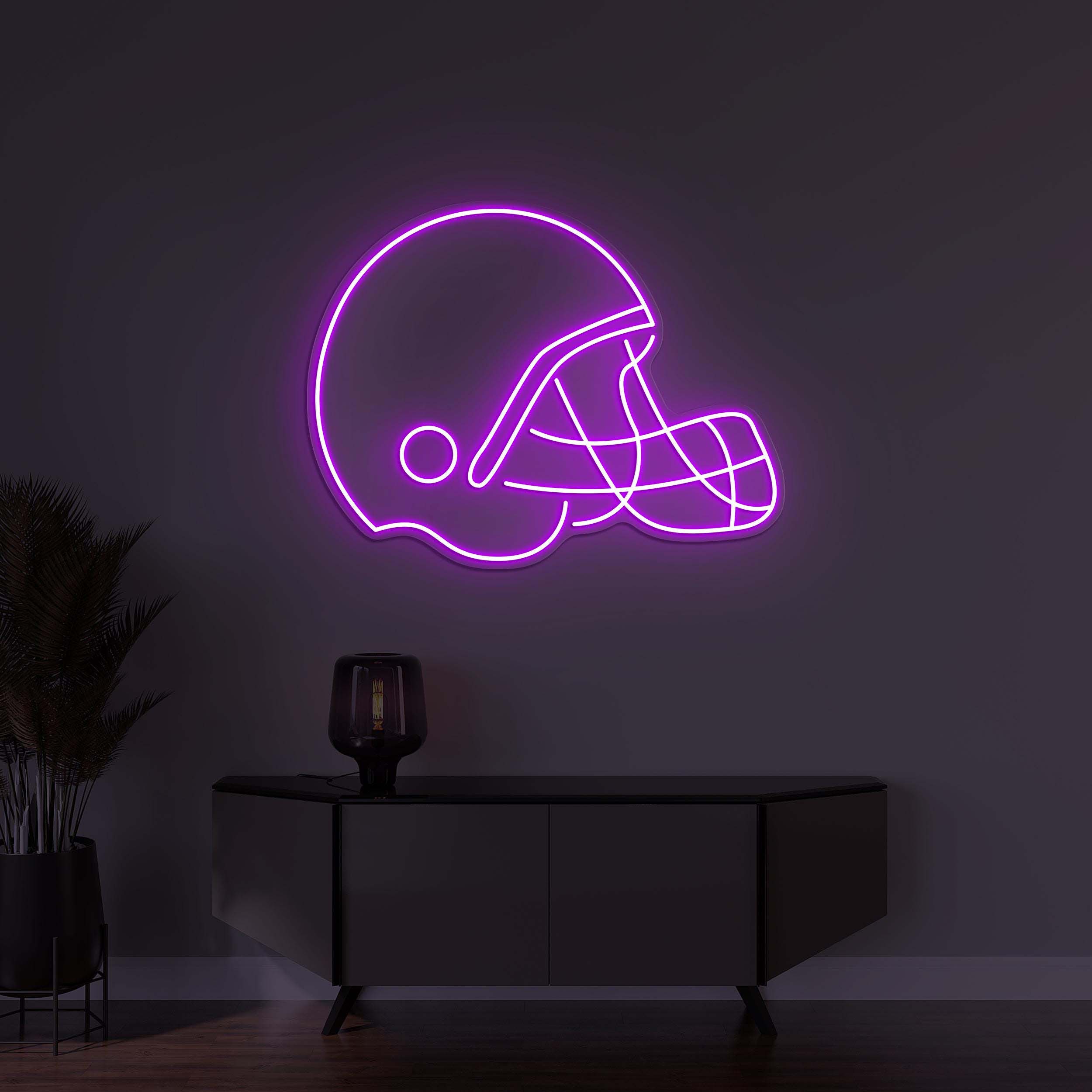 Football Helmet Neon Sign, Football Helmet LED Light, Football Club Wall Decor, Sports Shop Art, American Football Decor, Personalized Sign