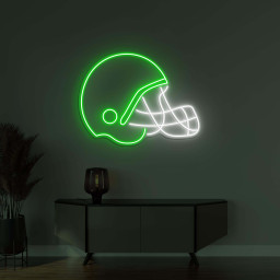 Football Helmet Neon Sign, Football Helmet LED Light, Football Club Wall Decor, Sports Shop Art, American Football Decor, Personalized Sign