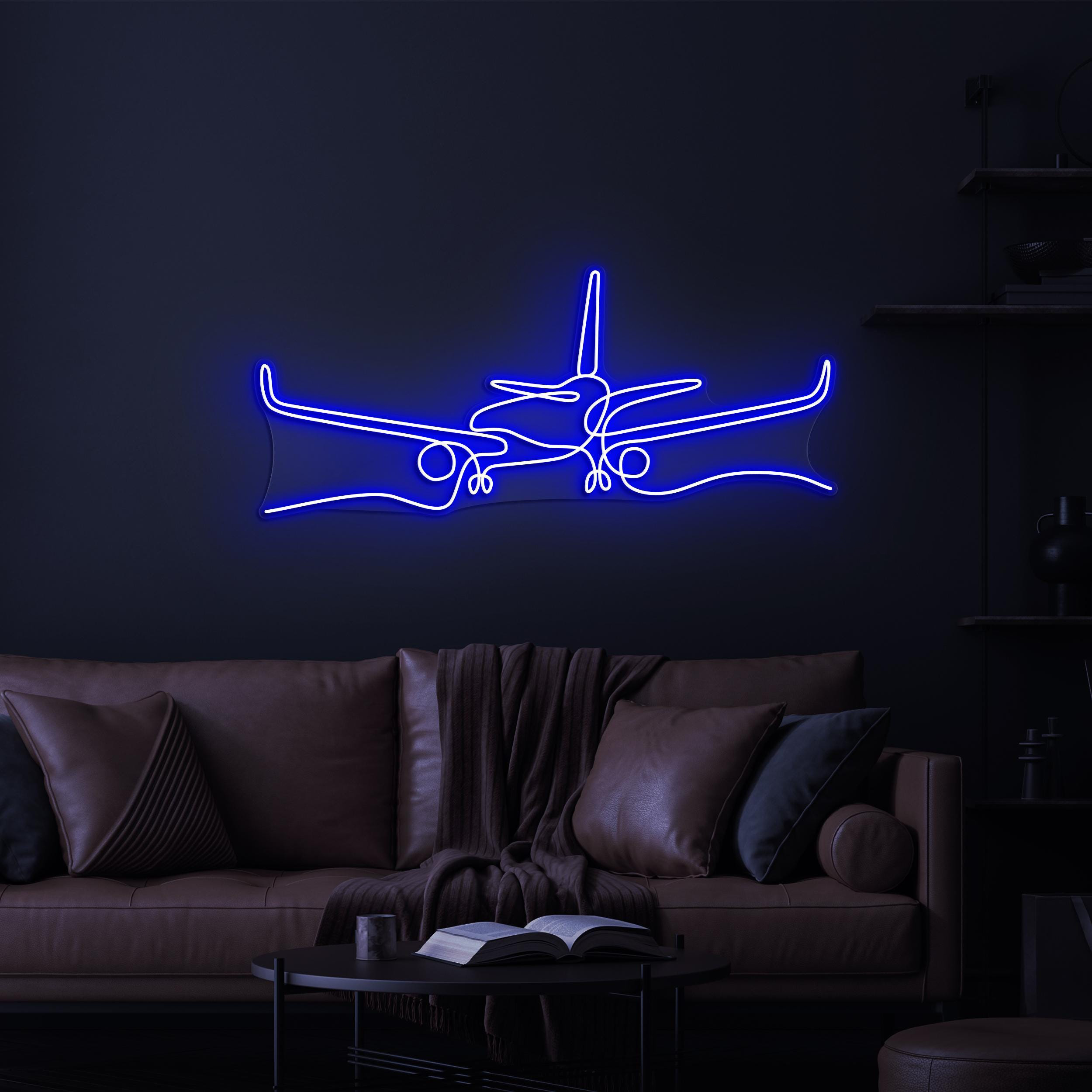 Airplane Neon Sign, Airplane LED Light, Airplane LED Neon Art, Take Off Neon, Travel Agency Wall Art, Pilot's Dream Sign, Game Room Decor