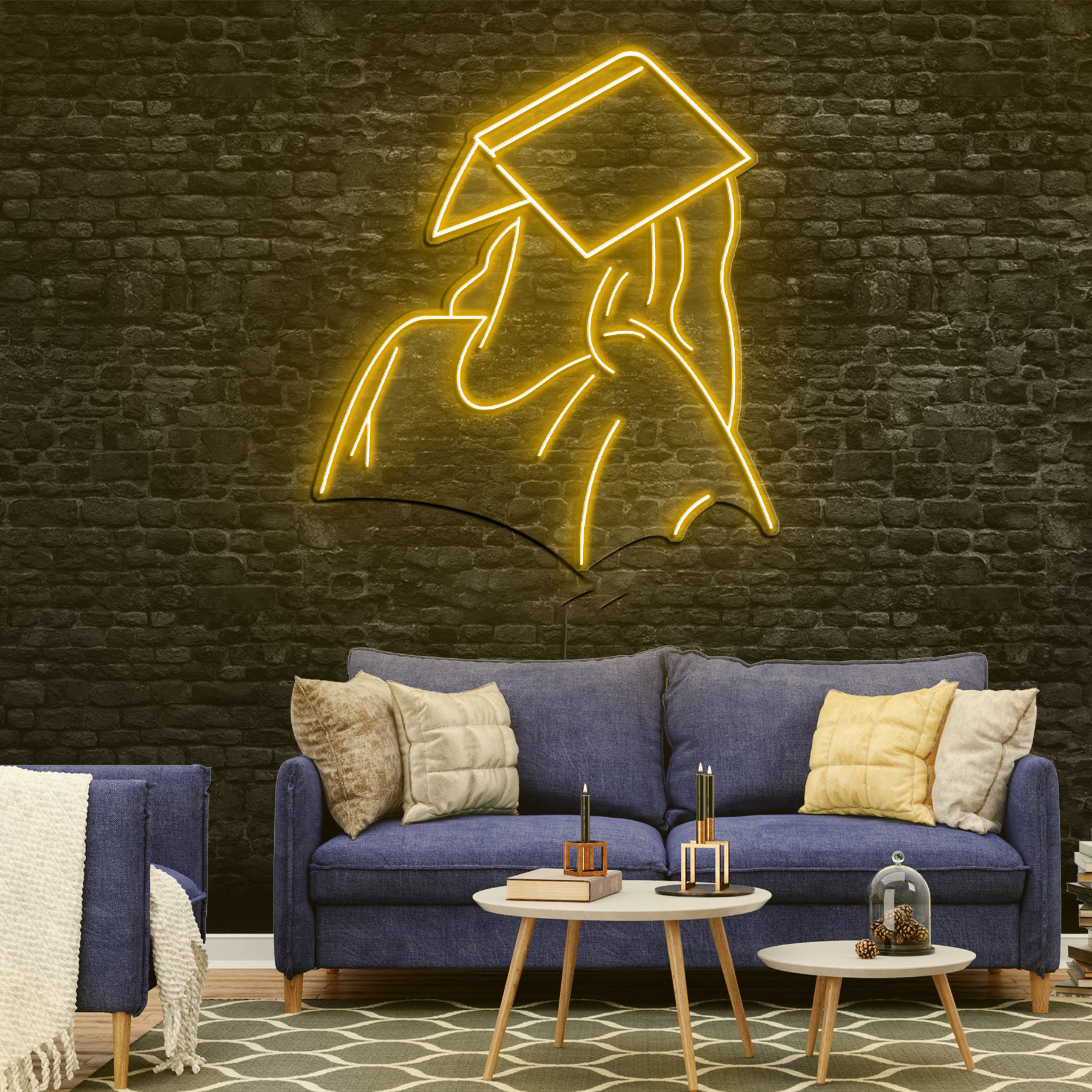 Sad Woman with Book Neon Sign, Bookish LED Light, Gift for Book Lovers,Girl Reading Book and Coffee Neon Sign,Wall Art for Bedroom,Club Room