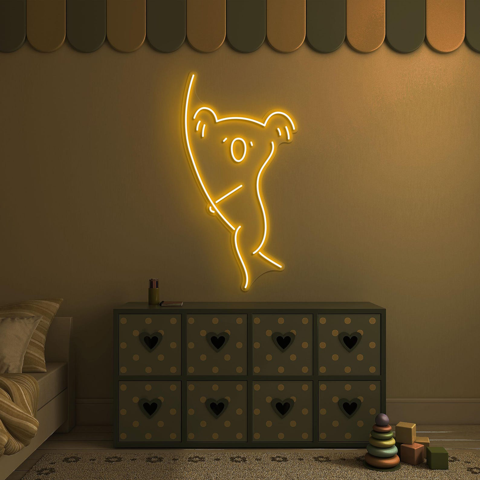 Koala Neon Sign, Koala LED Light, Koala on Branch Wall Art, Animal Decor, Koala on Wall Neon Sign, Koala Lover Gift, Animal Shop Decor, Gift