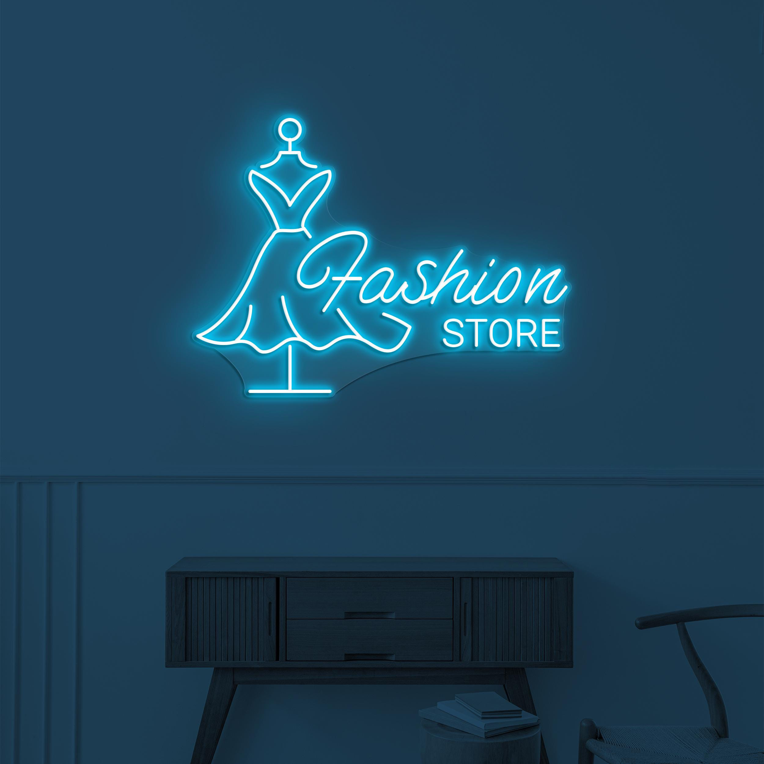 Fashion Store Neon Sign, Fashion Store LED Light, Boutique Wall Decor, Fashion Shop Wall Art, Custom Neon Sign Art, Girls Shop Wall Decor