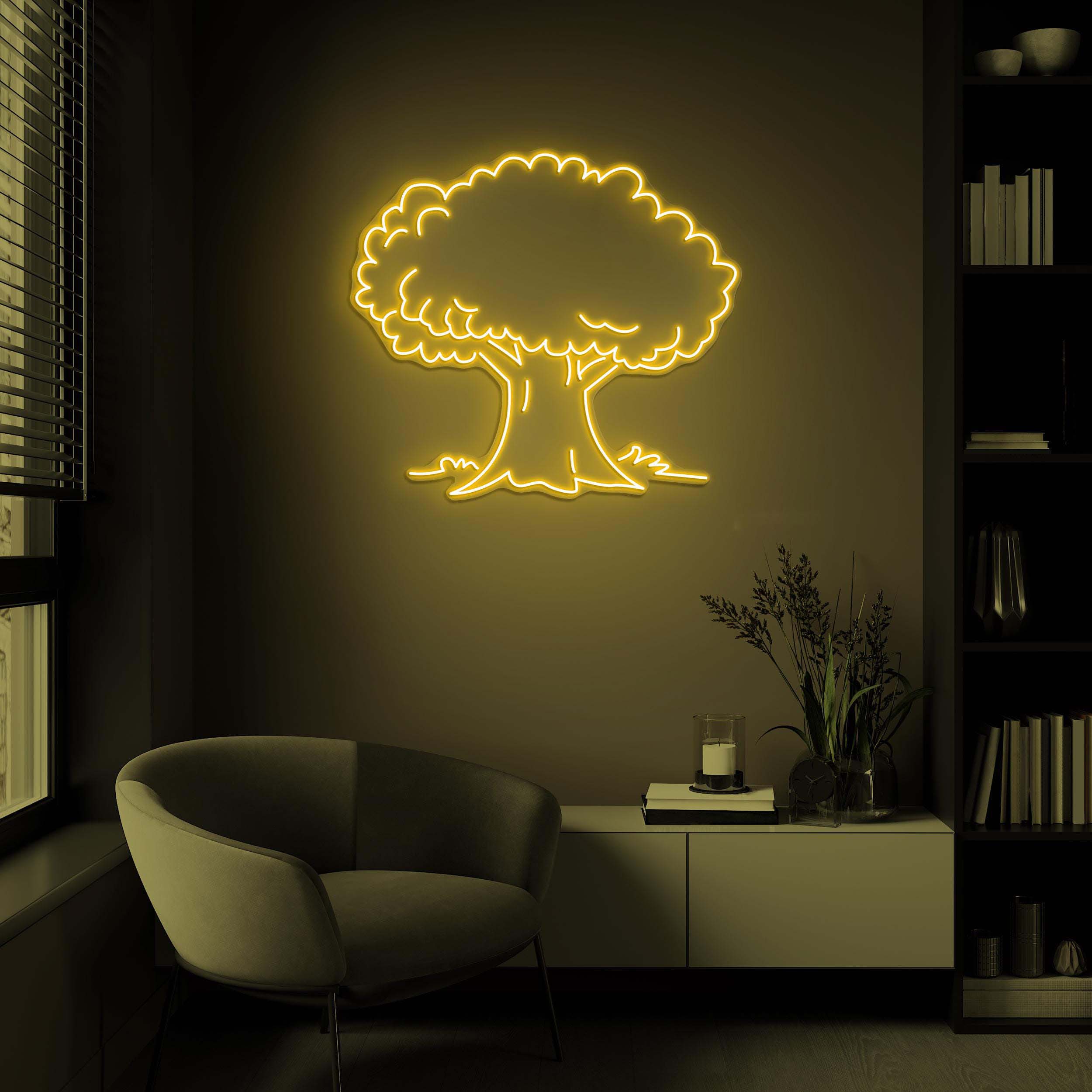 Tree Neon Sign, Tree LED Light, Tree Wall Art, Forest Wall Decor, Tree Lover Gift, Nature Beauty Art, Plant Store, Home, Nursery, Shop Decor