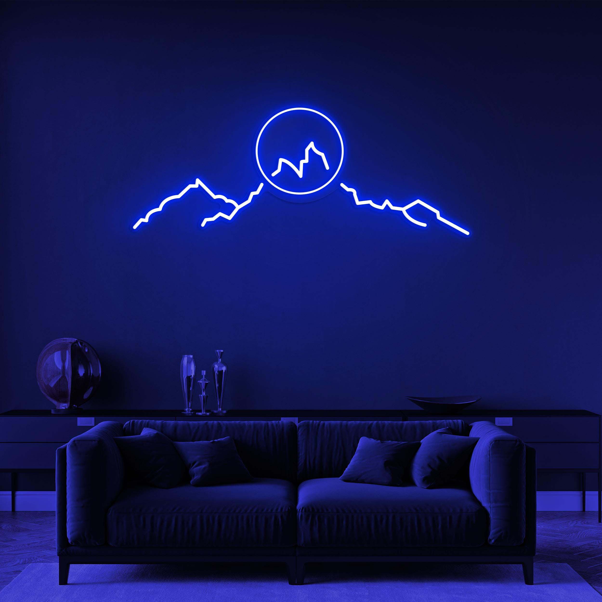 Mountains Neon Sign, Sunset Mountains LED Light, Mountains LED Neon Art, Decor for Home, Game Room, Kids Room & Offices, Custom Neon Sign