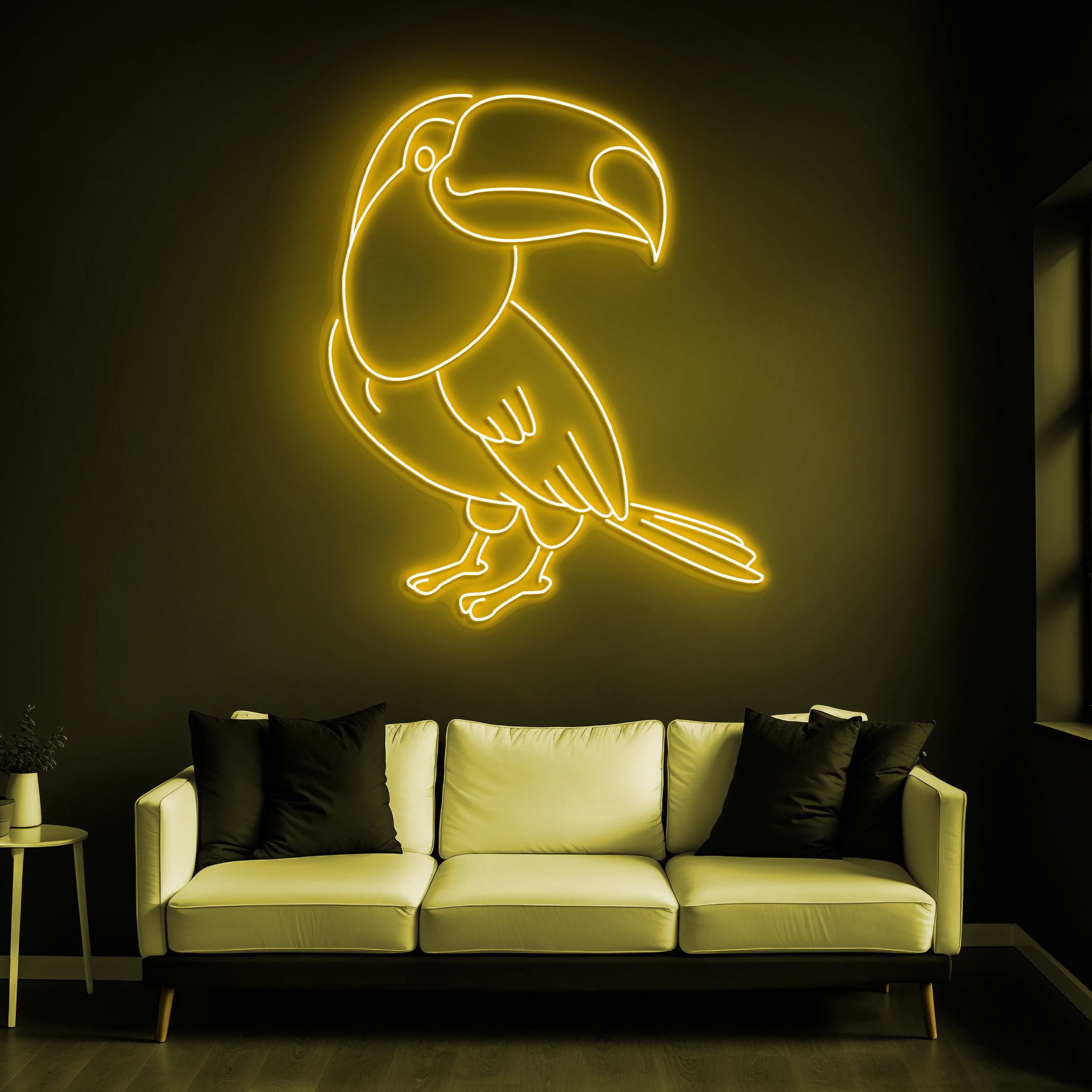 Toucan Bird Neon Sign, Exotic Animal LED Light for Home Decor, Custom Toucan Neon Art, Kids Room Decor, Gift Idea, Wall Hanging Neon Light
