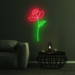 Rose Neon Sign, Rose Flower LED Light, Rose LED Neon Art, Home Wall Decor, Decoration for Party, Garden & Yard, Gift for Her, Custom Sign