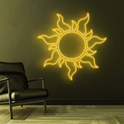 Sun Neon Sign, Sun Neon Light, Sun Neon Wall Art, LED Sun Sign, Kids Room Decor, Birthday Party, Nursery Wall Art, Boy/Girl Room Decor, Gift