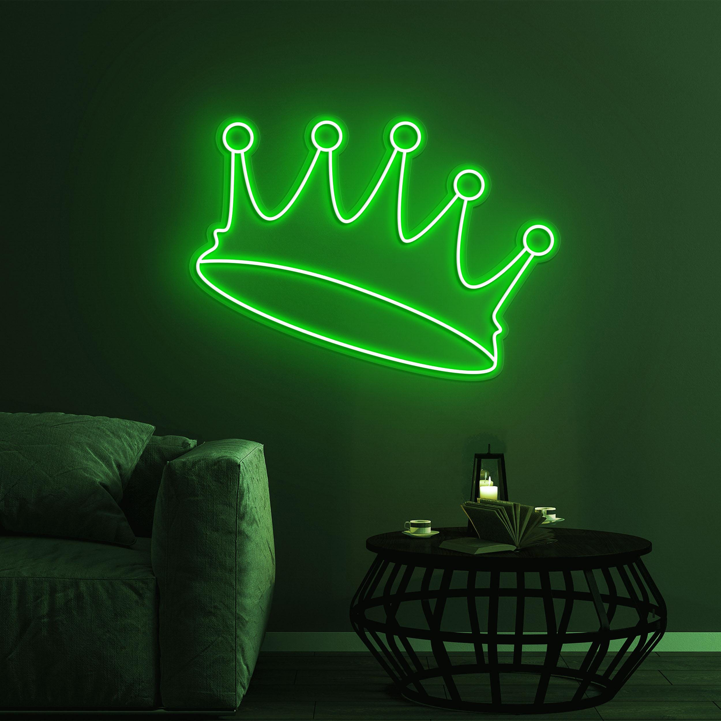 Crown Neon Sign, Crown Neon Light, LED Crown Decor for Bar, Bedroom, Parties, Wall Decor, Gift, Logo, Wall Hanging Art for Shop and Birthday