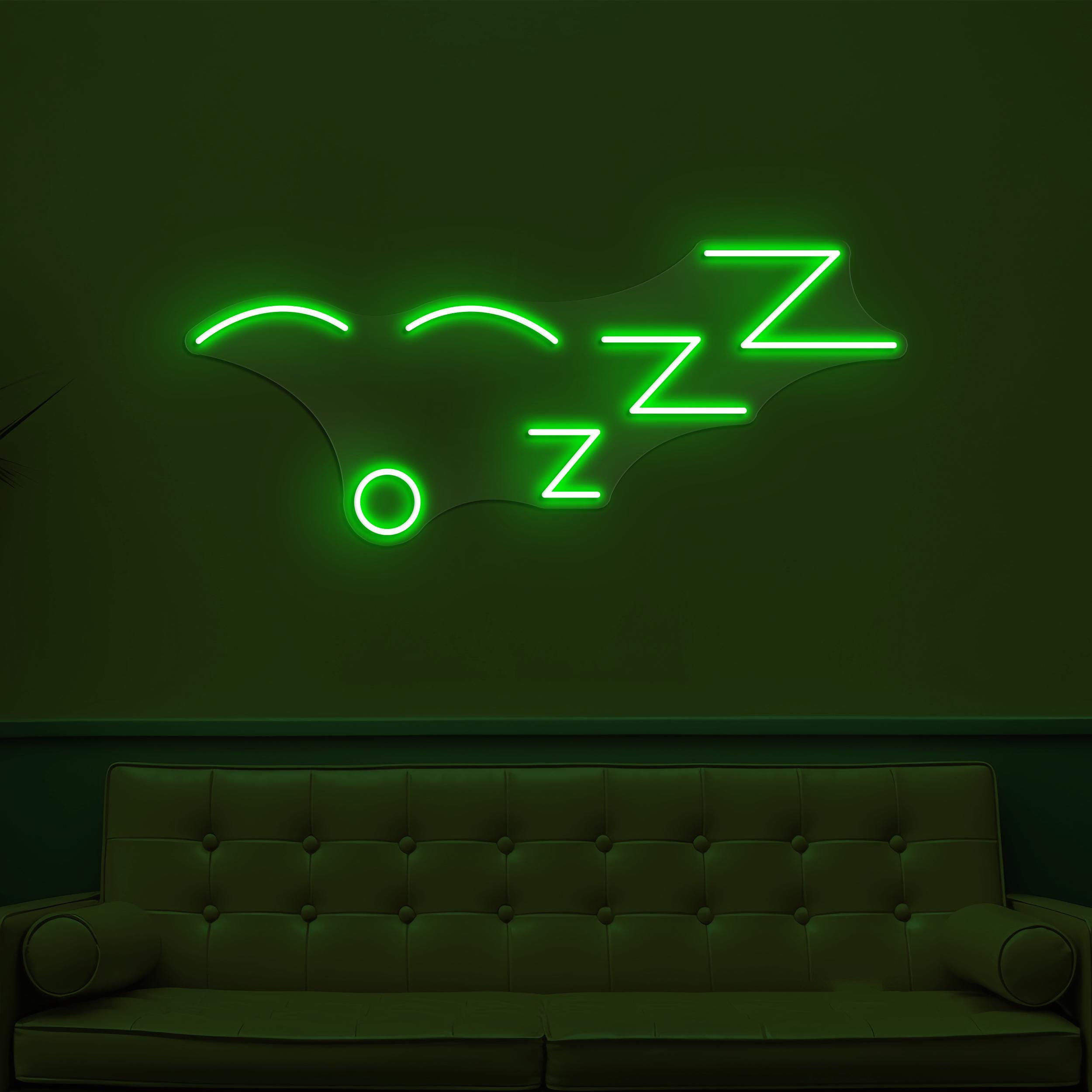 Zzz  Neon Sign, Zzz LED Light, Sleepy Night Wall Decor, Sleep Symbol Wall Art, Kids Room Wall Art, Sweet Dreams Neon Light, Zzz Emoji Sign
