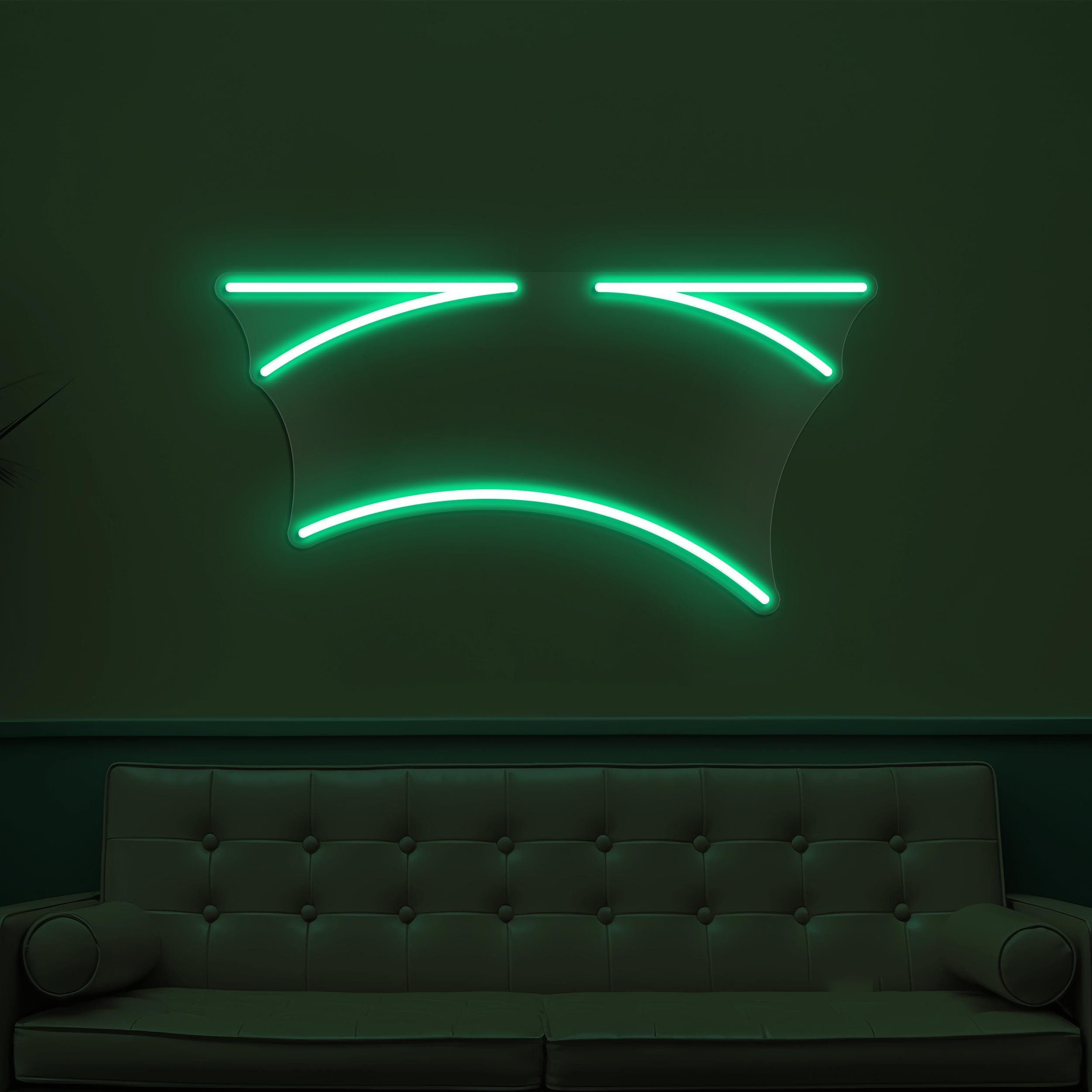 Sad Face Neon Sign, Sad Face LED Light, Sad Emoji Wall Art, Sad Mood Wall Decor, Home Neon Light, Kids Room Decor, Customized Neon Sign