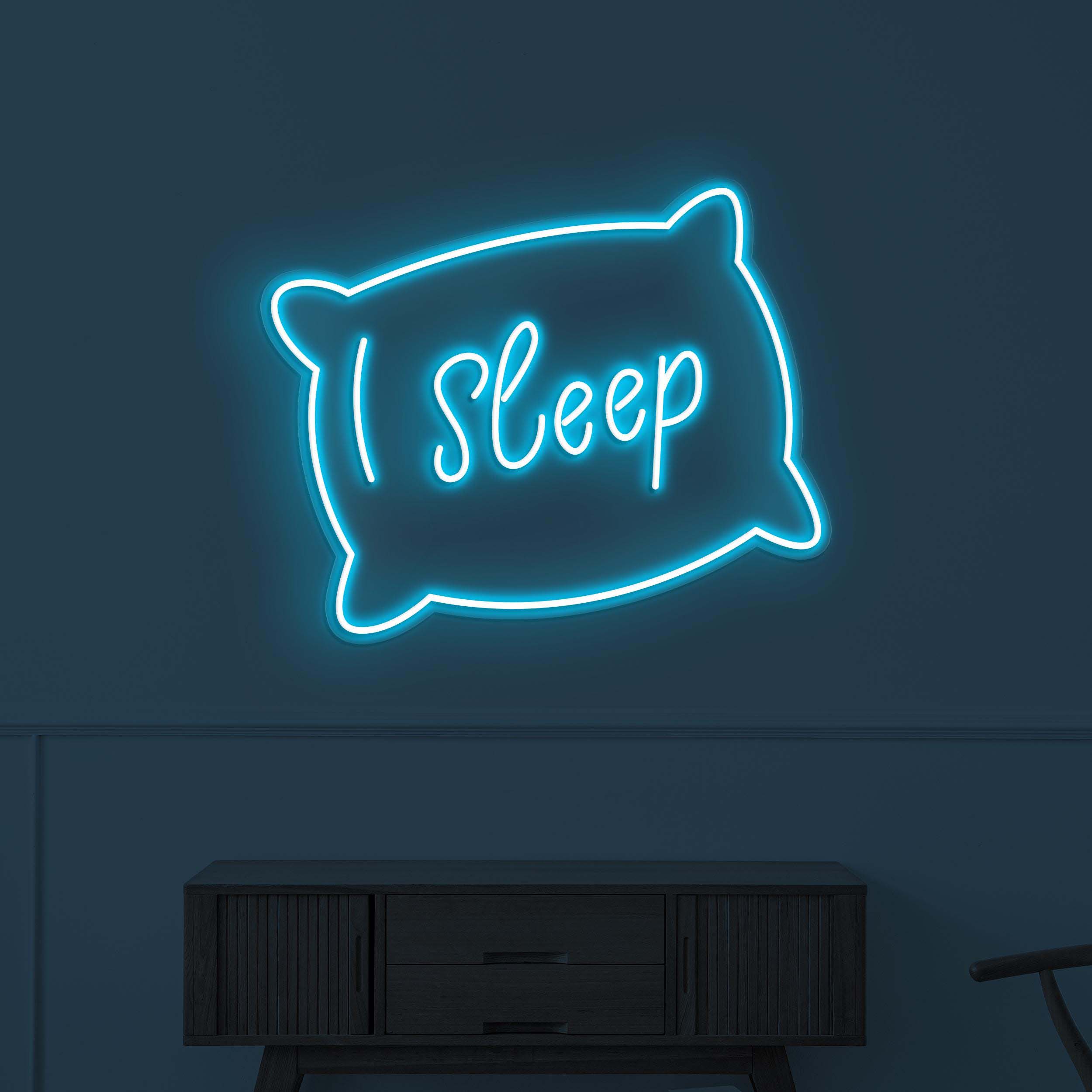 Sleep Neon Sign, Sleep LED Light, Pillow Wall Decor, Sleep Pillow Wall Art, Home Wall Light, Personalized  Neon Sign, Bedroom Neon Light