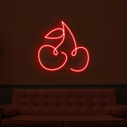 Cherry Neon Sign, Cherry LED Light, Fruit Shop Neon Art, Bar Pub Wall Decor, Bar Pub Neon Light, Personalized Neon Sign, Cafe Wall Decor