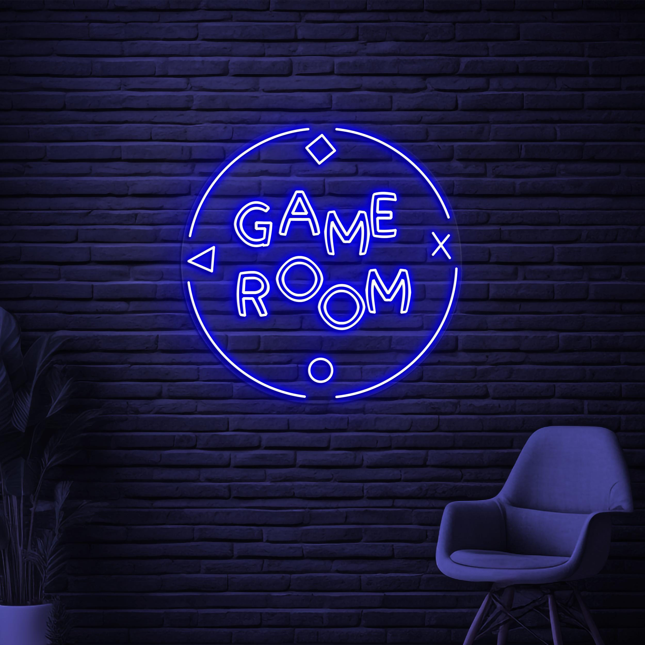 Game Room Neon Sign, Game Room LED Light, Game Zone Wall Decor, Game Arcade Room Wall Art, Personalized Neon Light, Gift For Game Lover