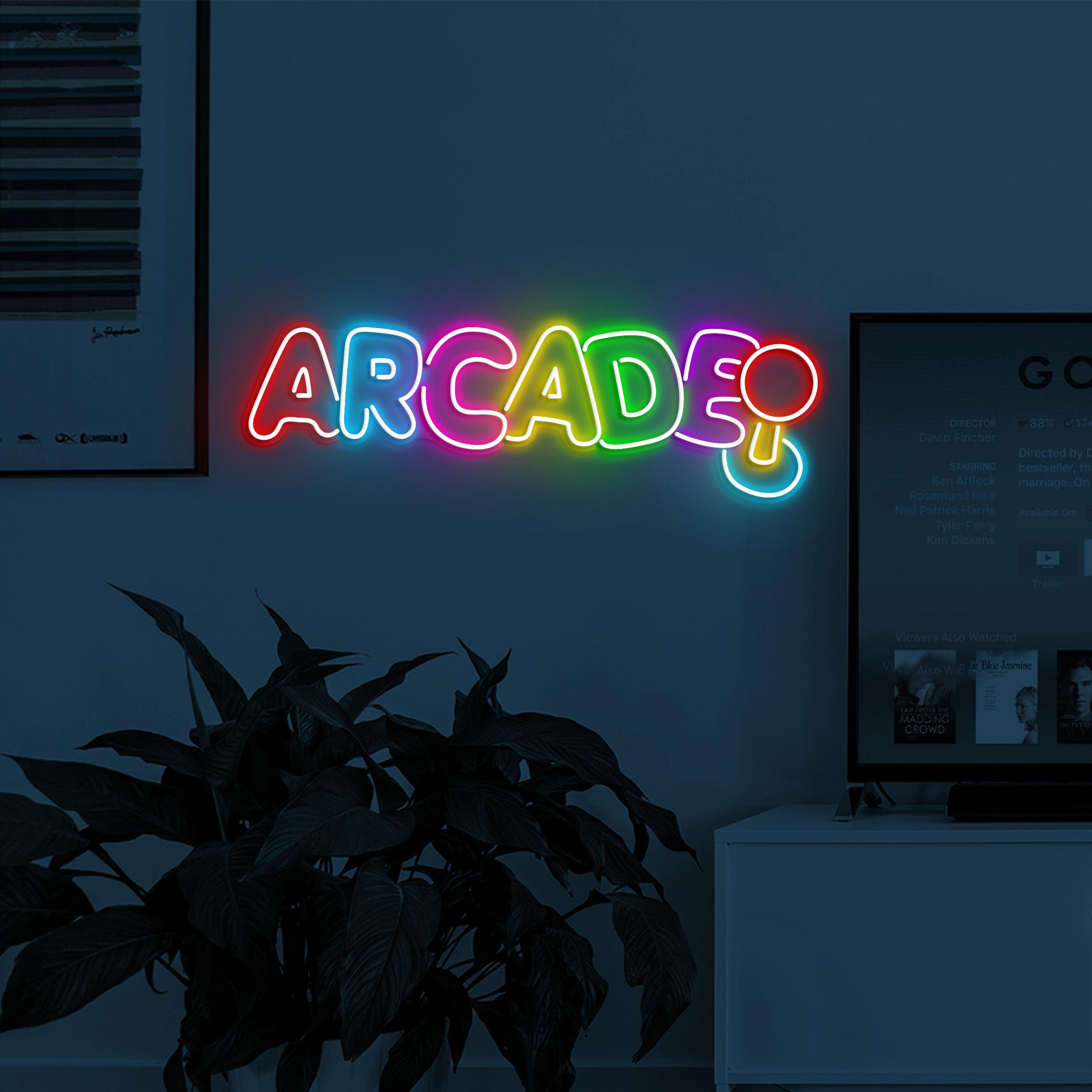 Arcade Neon Sign, Arcade LED Light, Custom Arcade Sign, Game Room LED Decor, Retro Game Zone Decor, Teen Boy Gift, Gift for Game Lover, Gift