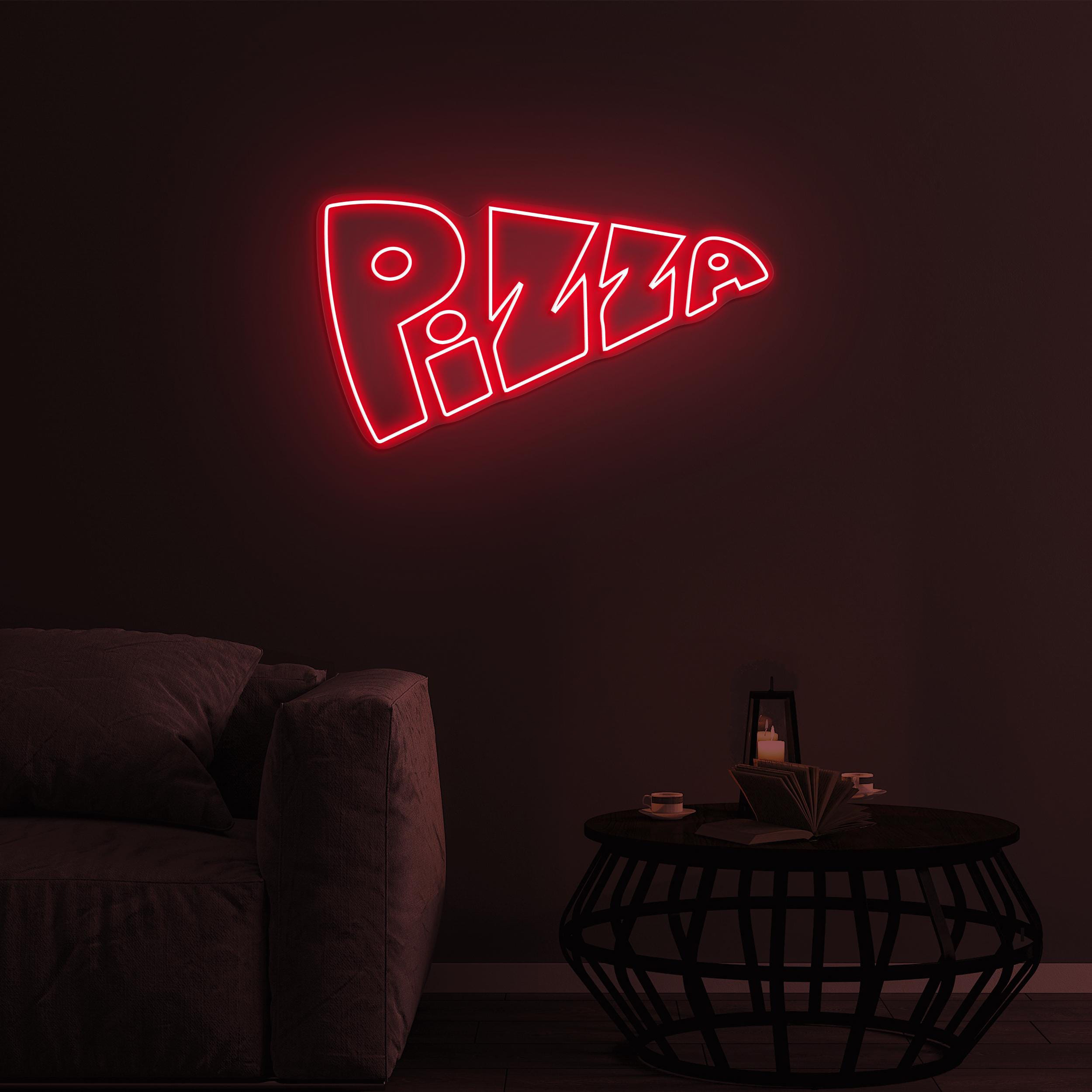 Pizza Neon Sign, Pizza Led Light, Pizza LED Neon Art, Italian Food Sign, Fast Food Restaurant Wall Decor, Kitchen Decor, Pizza Lover Gifts