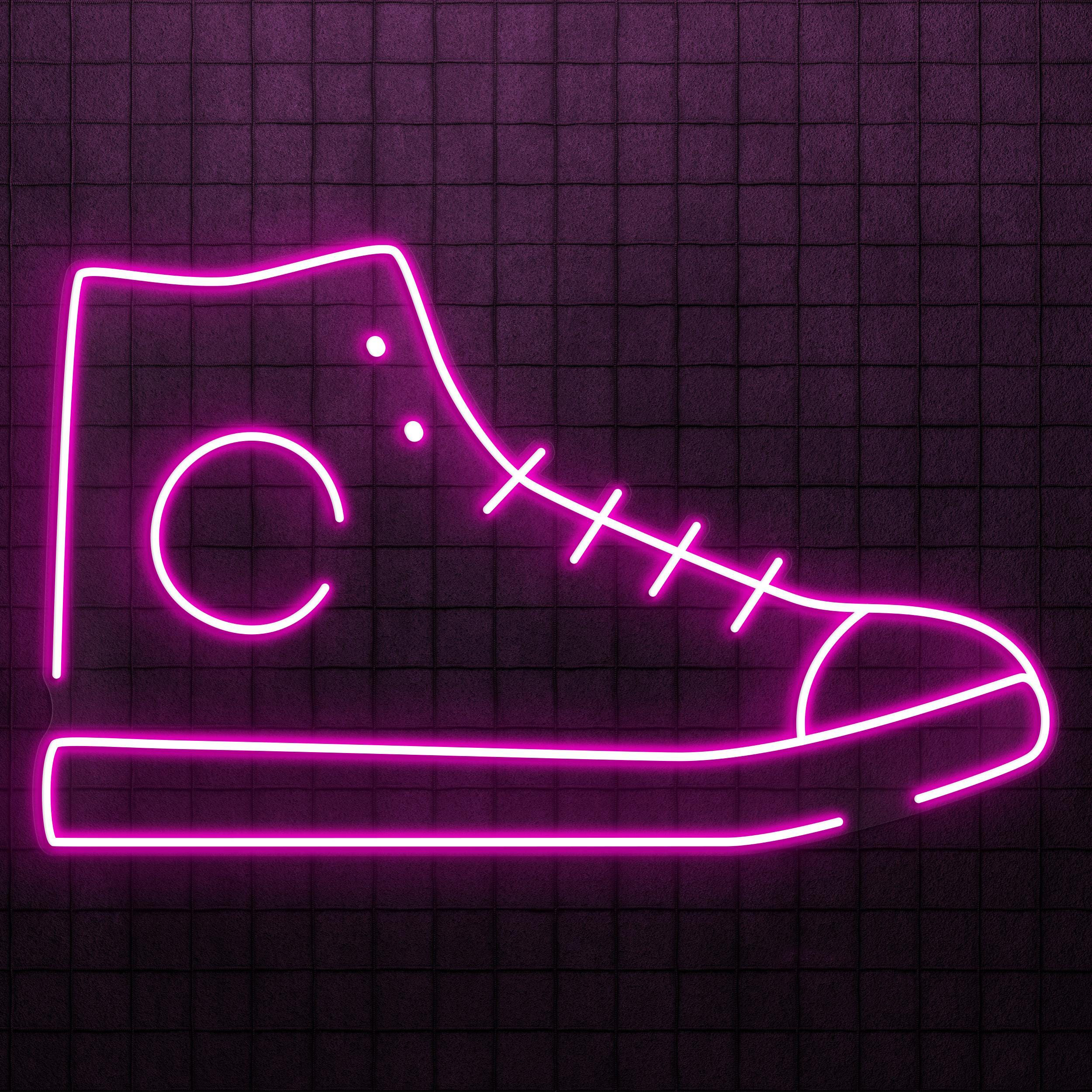 Sneakers Neon Sign, Sneakers LED Light, Footwear Wall Decor, Shoes Shop Wall Art, Shoes Business Logo Sign, Home Wall Decor, Sports Lover