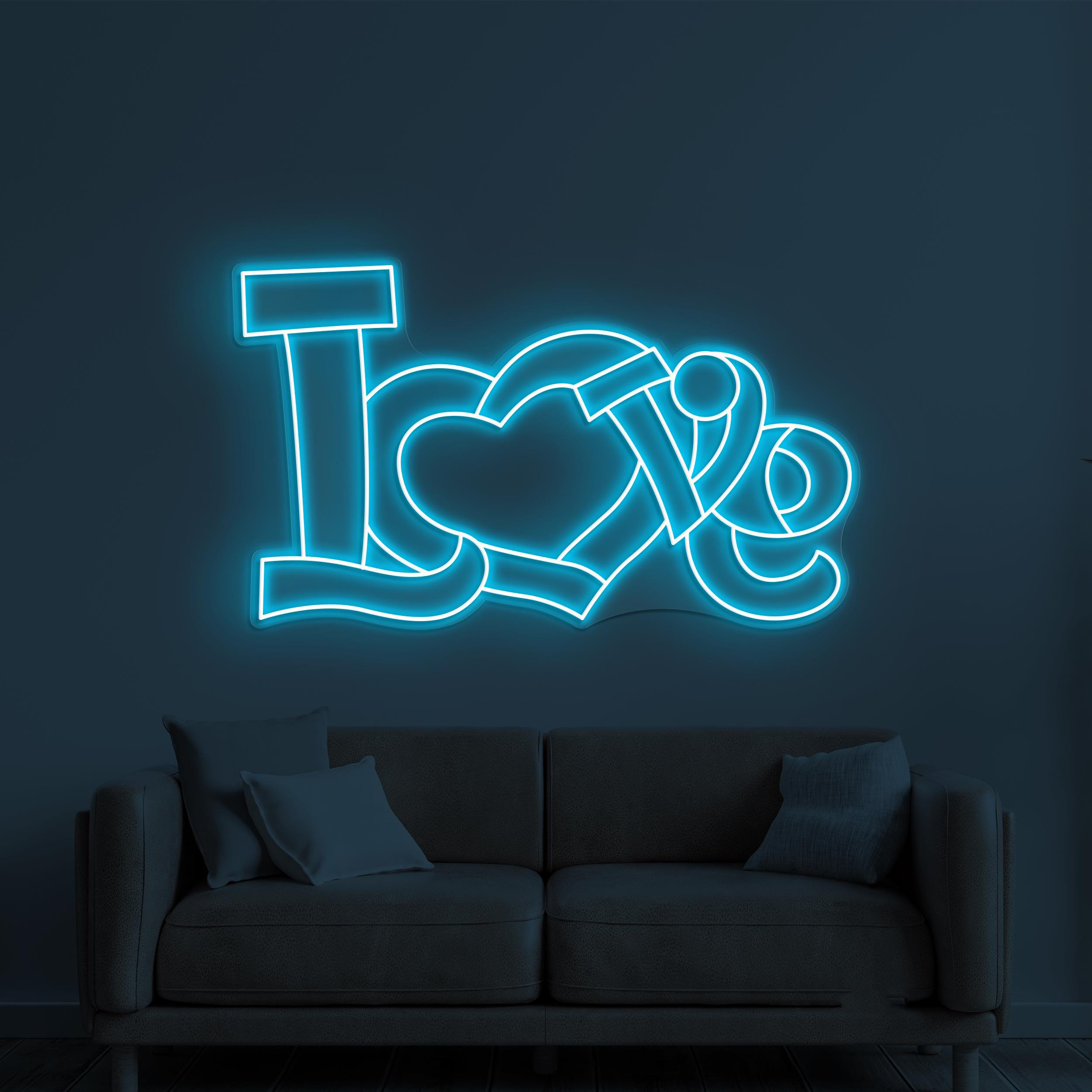 Love Neon Sign, Love LED Light, Love Logo Wall Art, Wedding Party Decor, Couple Neon Light, Romantic Neon Sign, Custom Neon Art, Couple Gift