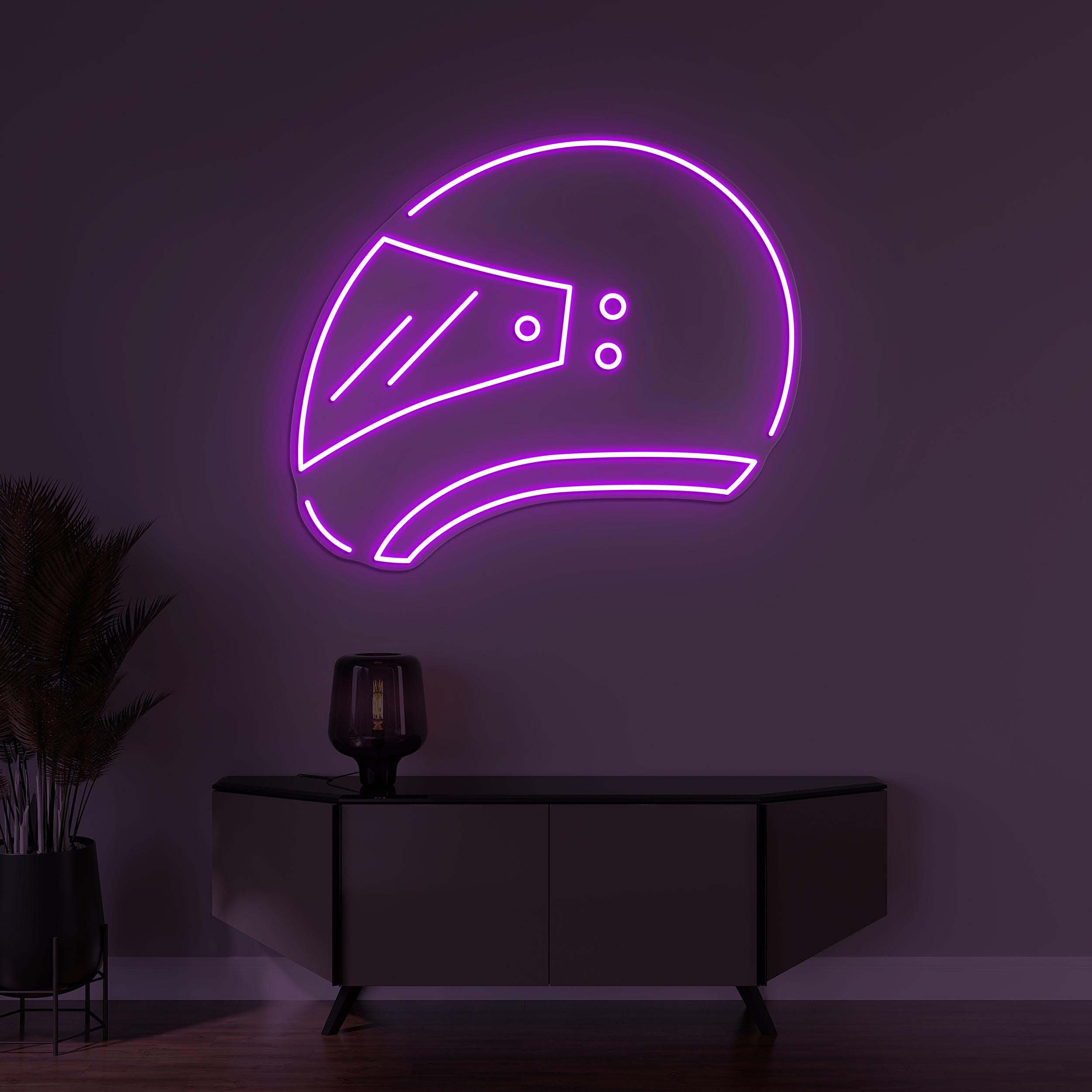 Helmet Neon Sign, Helmet LED Light, Motorcycle Helmet Wall Decor, Bike Rider Neon Sign, Boys Room Art, Bike Shop Decor, Led Neon Art, Gift