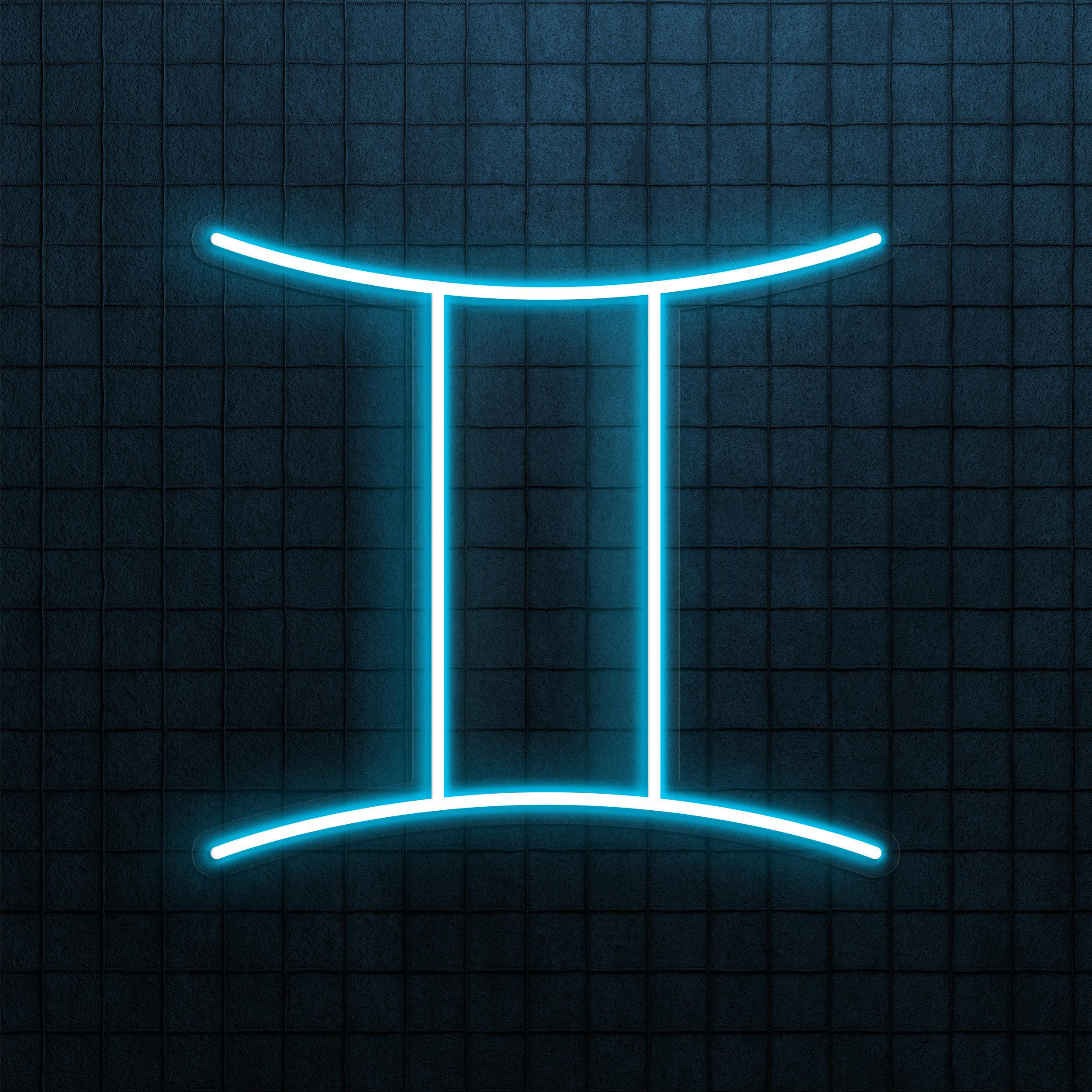 Gemini Neon Sign, Gemini Led Neon Light, Gemini Zodiac Wall Decor, Decor for Studio, Cafe, & Bar, Home Wall Art, Elements of the Zodiac Sign