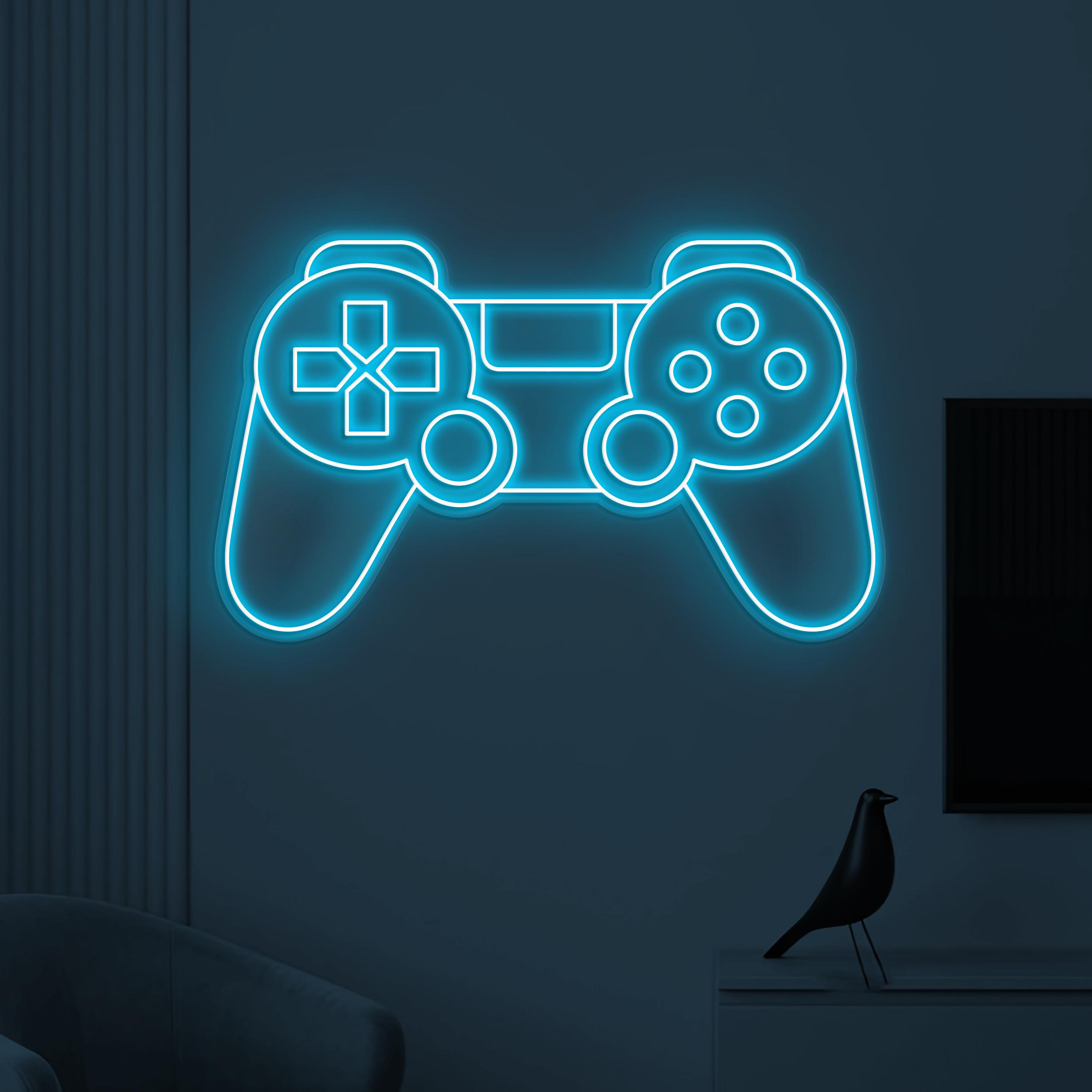 Game Console Neon Sign, Gamepad LED Light, Game Room Wall Decor, Game Controller Neon Light, Game Zone Neon Sign, Kids Room Wall Light, Gift