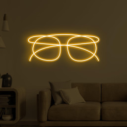 Glasses Neon Sign, Glasses LED Light, Optical Wall Decor, Led Wall Art, Fashion Room Neon Light, Optometrist Led Sign, Sunglasses Art, Gift