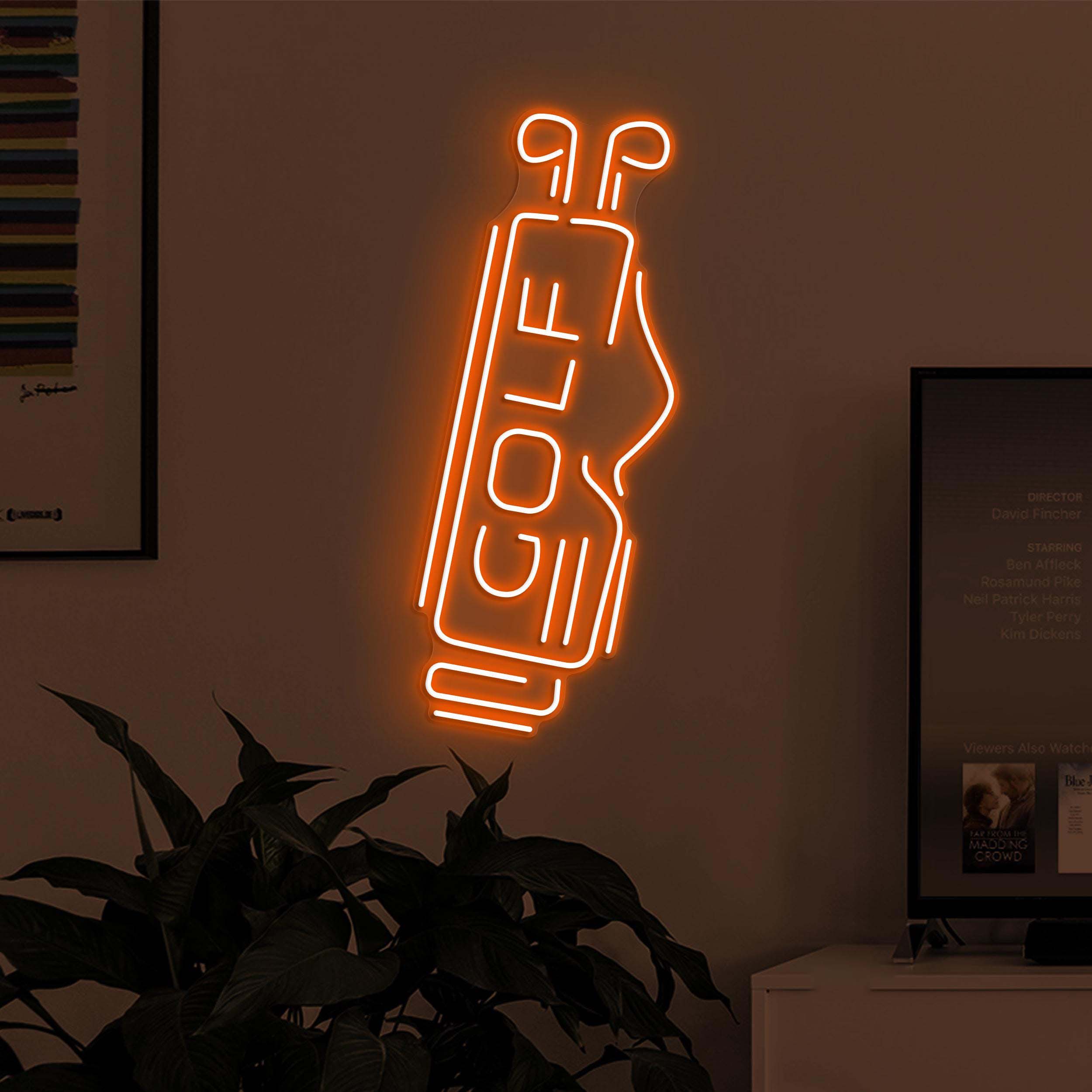 Golf Neon Sign, Golf Bag LED Light, Golf Bag Neon Light, Golf Club Wall Decor, Sports Shop Wall Art, Custom Neon Sign, Game Room Led Sign