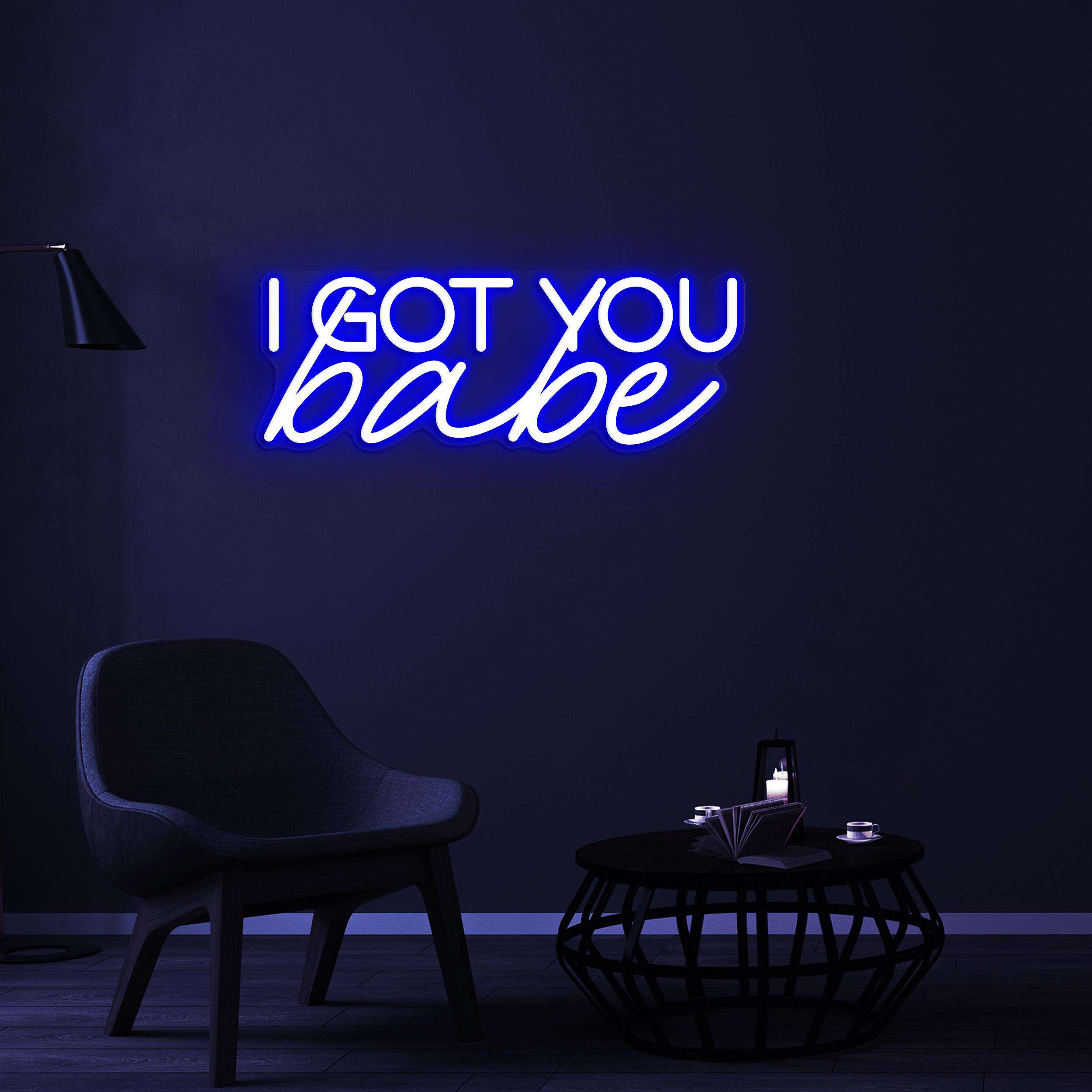 I Got You Babe Neon Sign, I Got You Babe Light, Wedding Backdrop Wall Decor, Romantic Couple Neon Light, Wedding Party Decor, Couple Gift