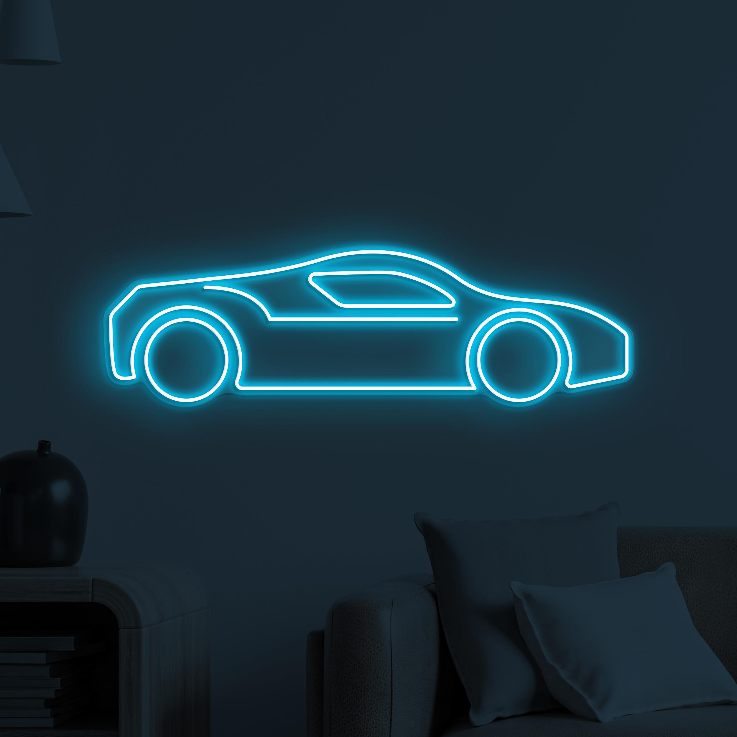 Car Neon Sign, Car LED Light, Sports Car Wall Decor, Racing Car Neon Light, Game Room Wall Art, Garage Neon Decor, Auto Show Neon Sign, Gift