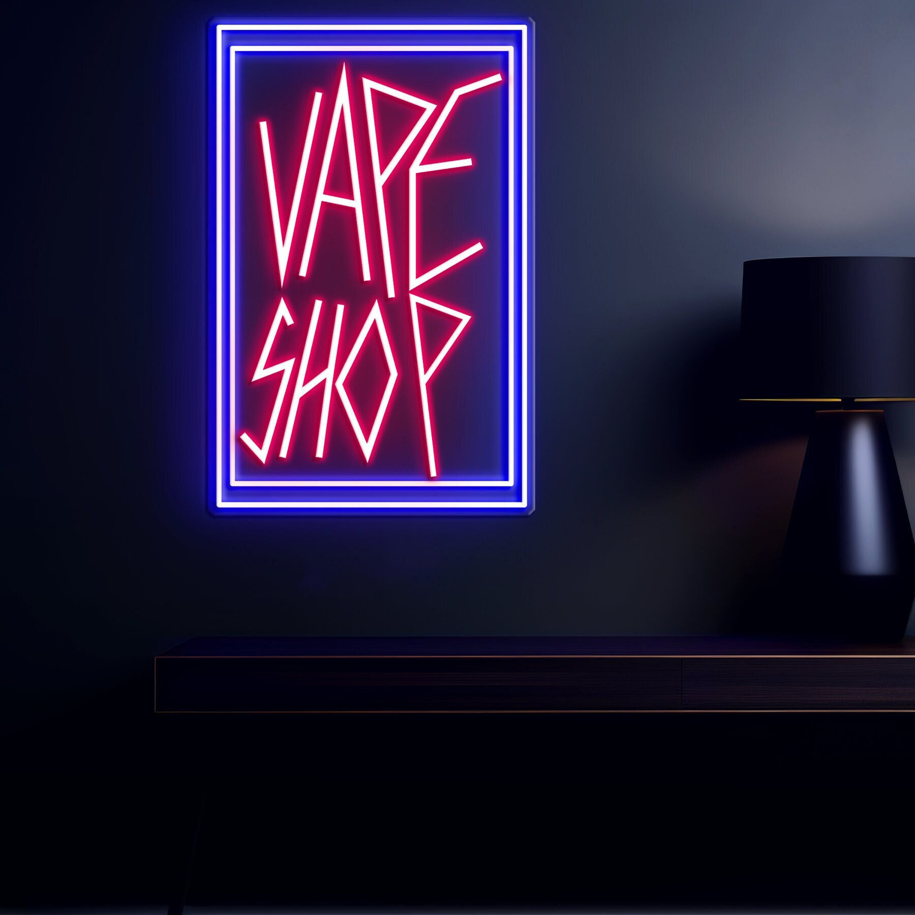 Vape Zone Neon Sign, Shop & Home Decor, Vape Light, LED Light for Business Advertising, Man Cave, Bar, Pub, Smoking Lounge, Party,Vape Decor