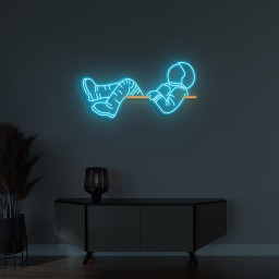 Astronaut Neon Sign, Lazy Astronaut LED Light, Lazy Spaceman Wall Decor, Custom Neon Sign, Home Wall Art, Game Room Decor, Kid Room Wall Art
