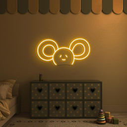 Mouse Neon Sign, Mouse LED Light, Cute Rat Home Wall Sign, Custom Neon Sign, Cute Wall Art, Kids Room Decor, Animal Shop Wall Decor, Gift