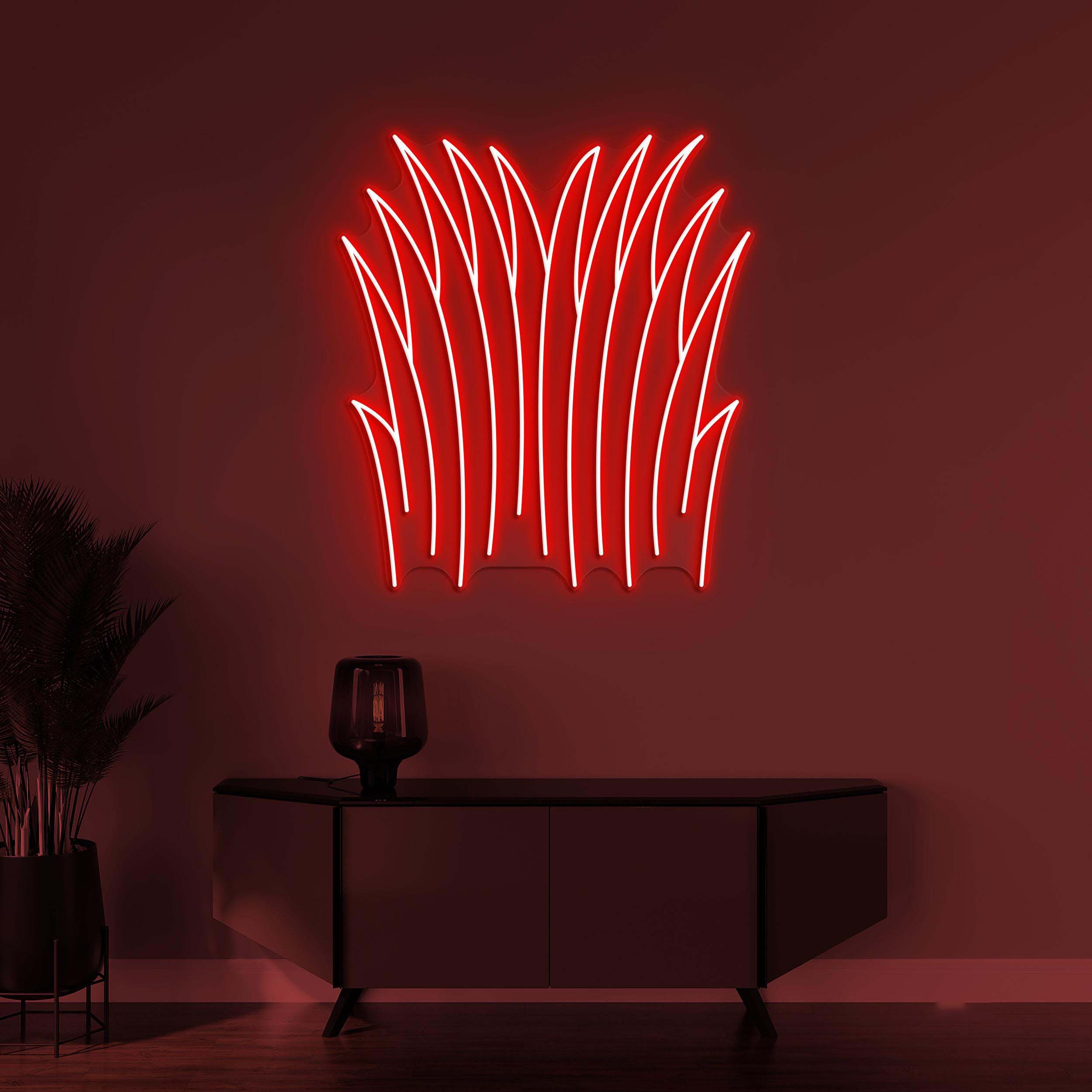 Grass Neon Sign, Grass Neon Light, Grass Plant Wall Art, Garden Wall Decor, Nature Grass Neon Sign, Home Wall Art, Plant Shop Neon Light