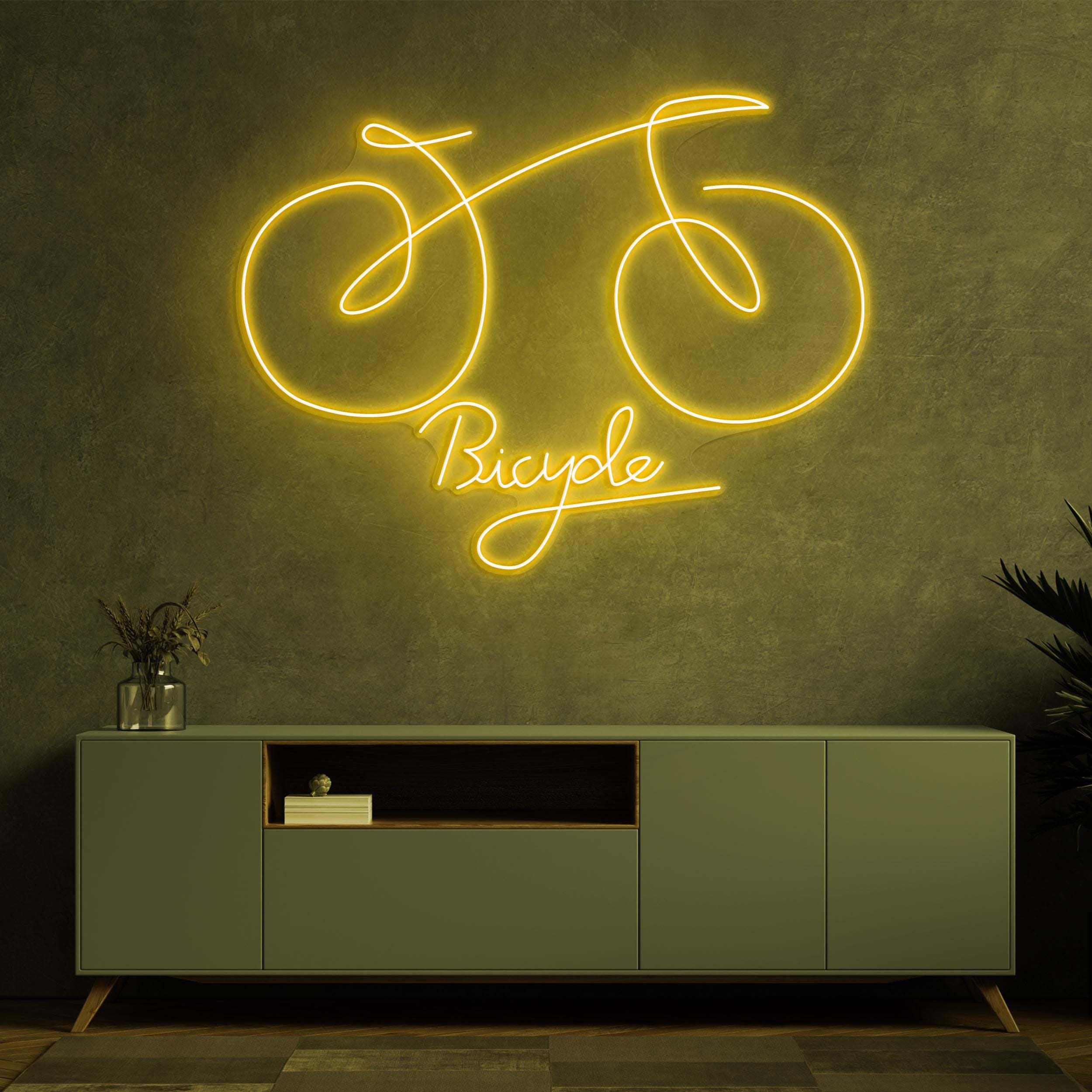 Bicycle Neon Sign, Bicycle LED sign, Bicycle LED Art, Garage neon sign, Mountain Bike Wall Art, Mancave LED Light, Decor for Kids room, Shop