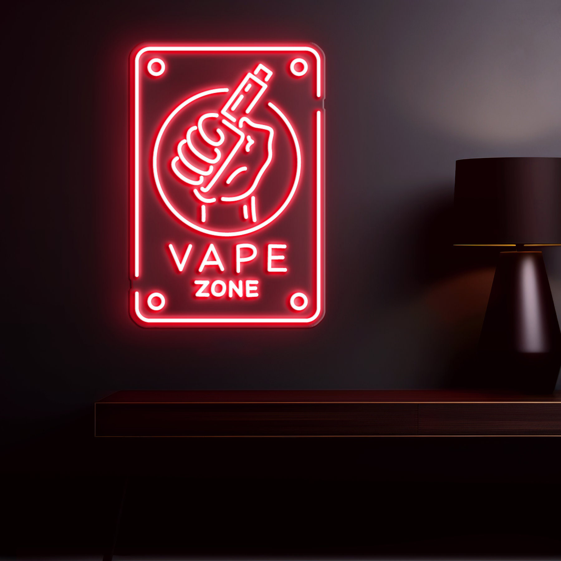 Vape Zone Neon Sign, Shop & Home Decor, Vape Light, Light for Business Advertising, Man Cave, Bar, Pub, Smoking Lounge, Party, Vape Decor