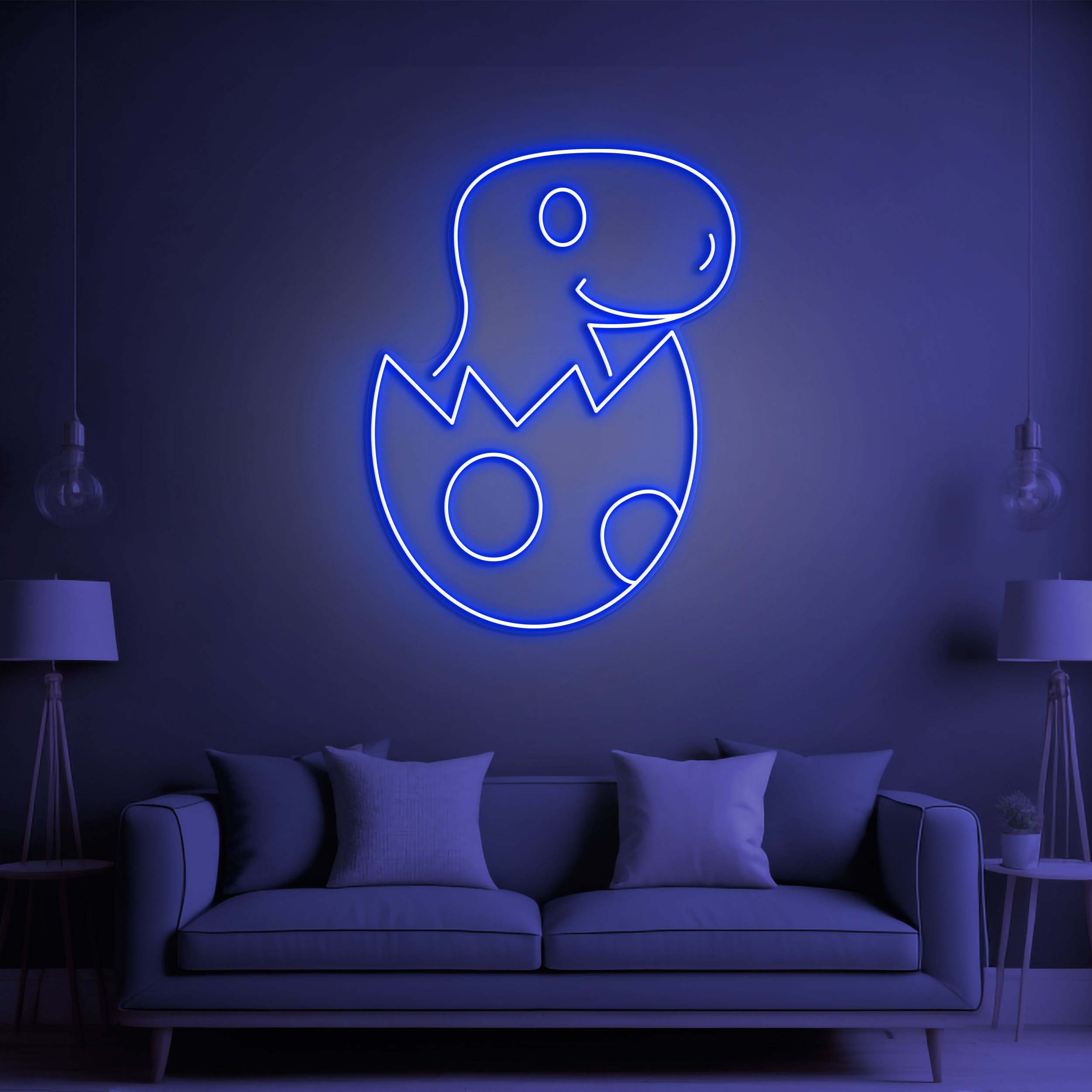 Dino Egg Neon Sign, Dinosaur Night Light, Dino Baby Neon Light, Wall décor for Kids' Bedroom Decor, Gift for Home Parties and Holiday Décor