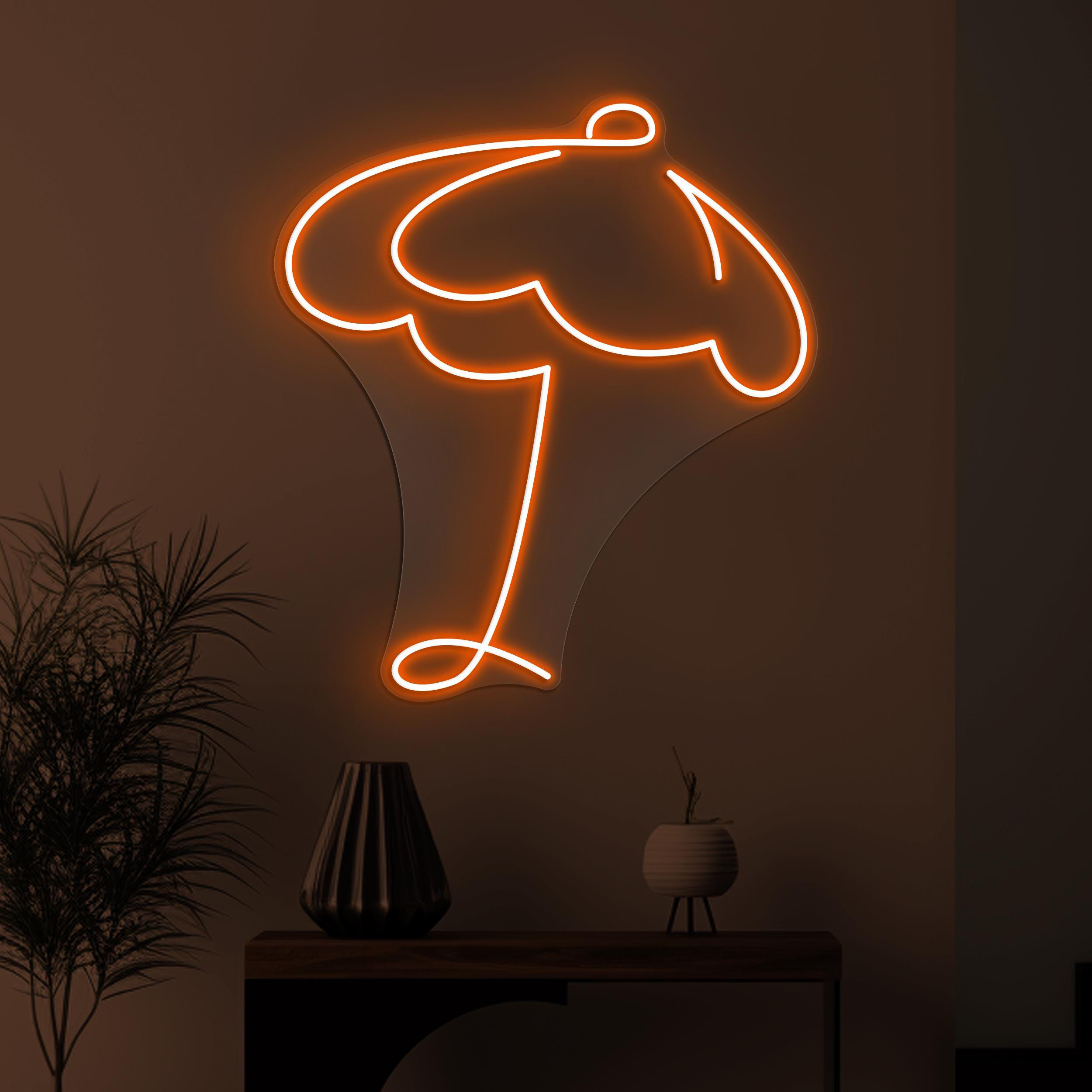 Umbrella Neon Sign, Umbrella LED Light, Rainy Day Wall Decor, Beach Umbrella Wall Art, Home Neon Light, Beach Vibes Sign, Kids Room Decor