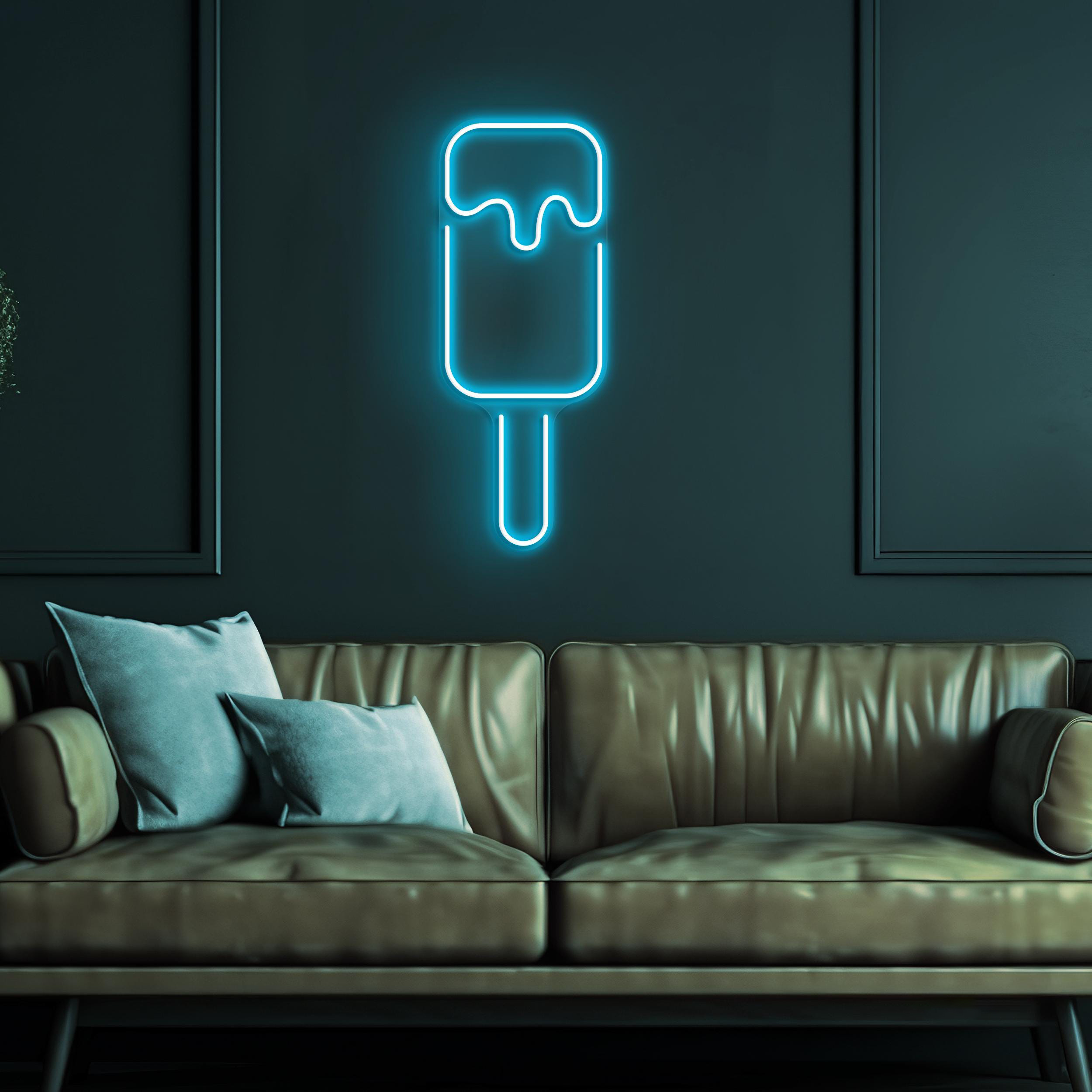 Popsicle Neon Sign, Popsicle LED Light, Ice Cream Wall Decor, Summer Vibes Neon Light, Ice Pop Wall Art, Nursery Room Decor, Popsicle Lover