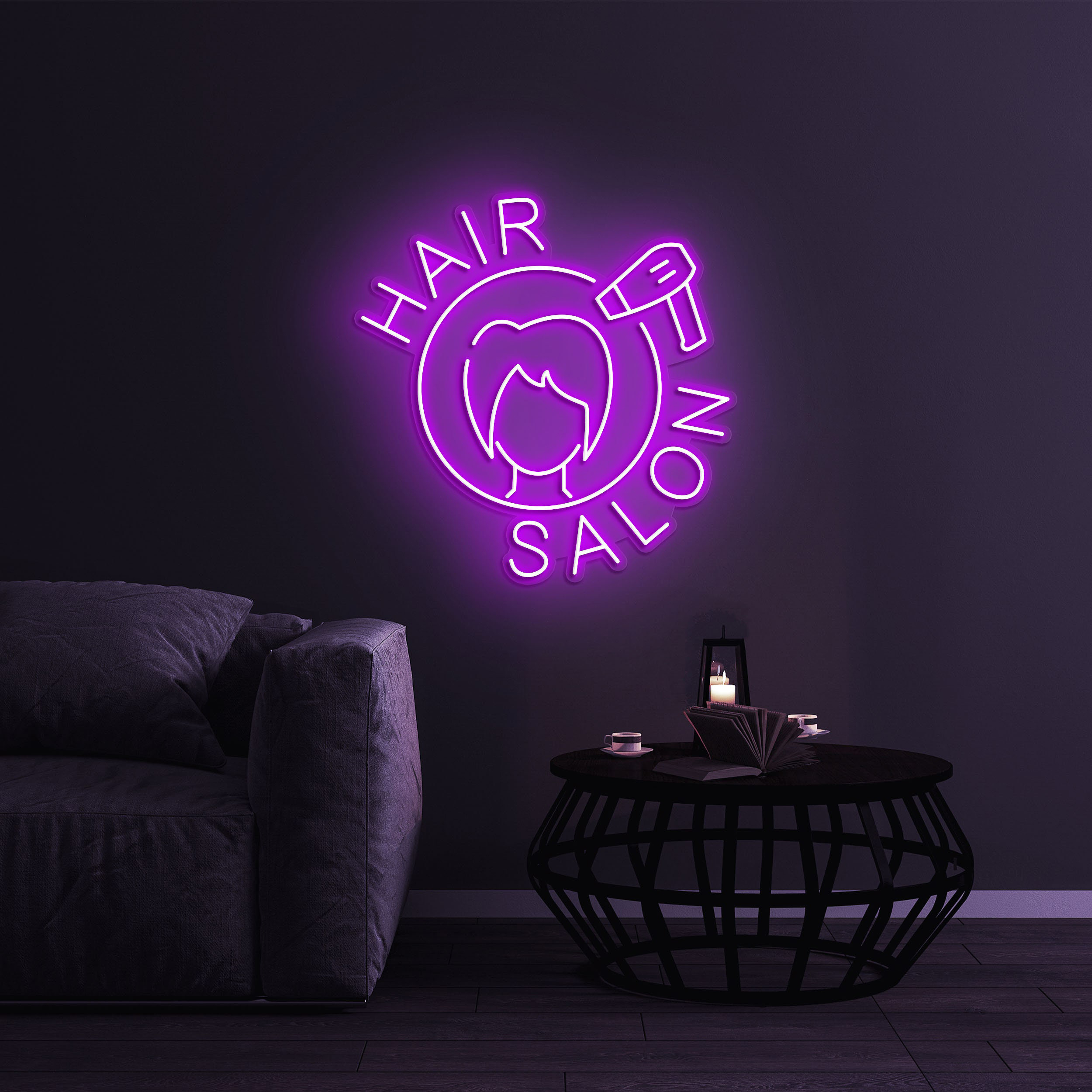 Hair Salon Neon Sign LED Light for Salon Decoration, Shop Decor, Hair Salon Wall Art, Neon Sign for Beauty Salons, Shop Decor, Gift Idea