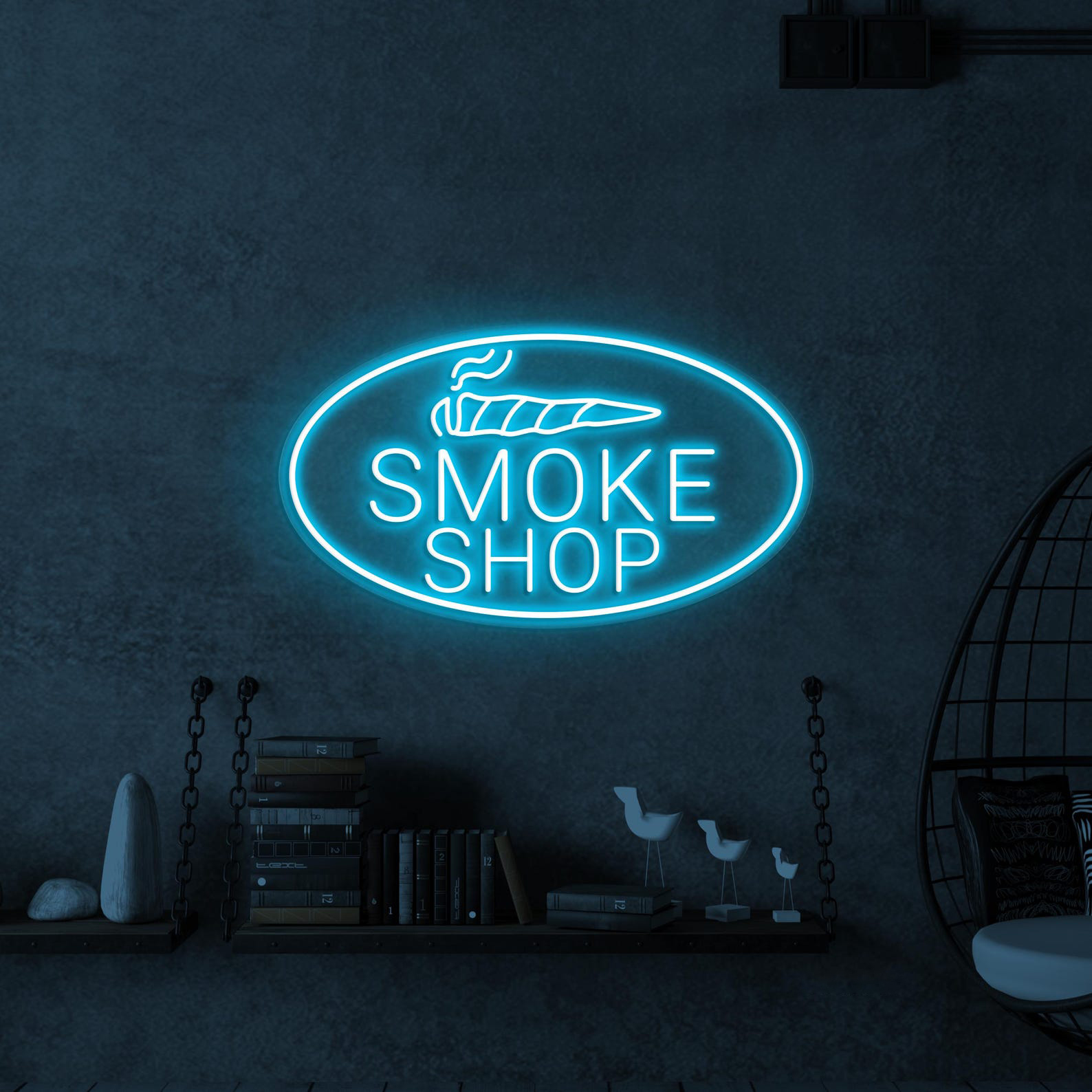 Smoke Shop Neon Sign, Smoke Shop LED Light, Cigar Wall Art, Smoke Shop Wall Decor, Cigarette Neon Light, Decor For Home, Smoking Bar & Cafe