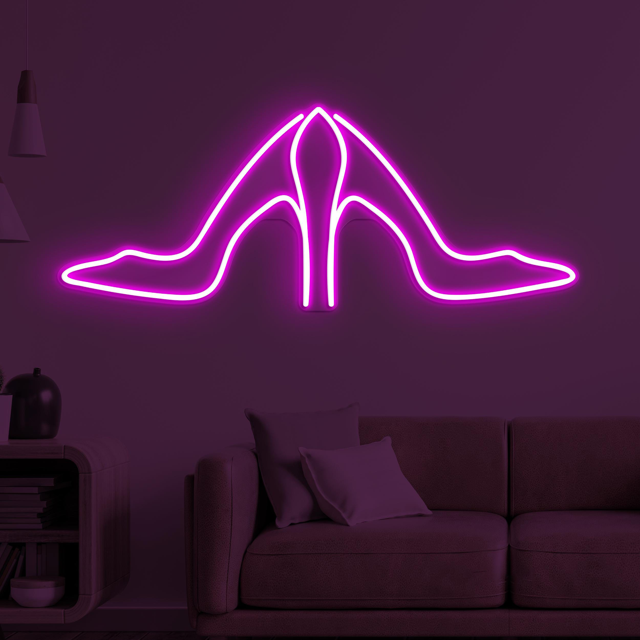 Heels Neon Sign, High Heels LED Light, Heels Shoes Wall Art, Shoes Shop Decor, Business Logo Light, Heel Decor, Party Girl Shoes, Gift idea