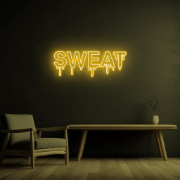 Dripping Sweat Neon Sign, Dripping Sweat LED Light, Sweat Wall Art, Home, Room, Gym Decor, Fitness LED Sign, Workout Decor, Gym Lovers Gift