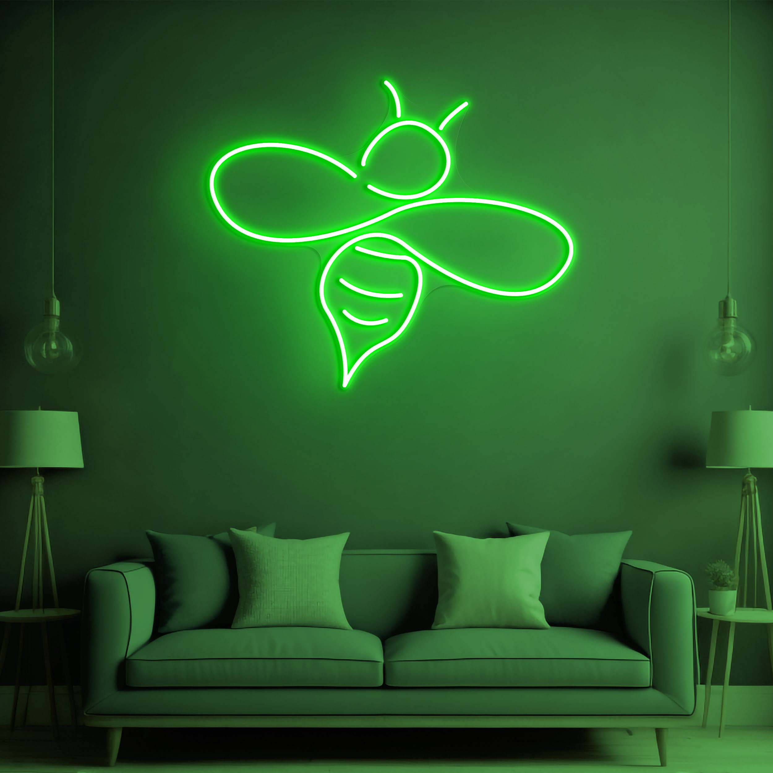 Bee LED Neon Sign, Honey Neon Light Sign for Home Decor, Beehive Theme Wall Art, Kids Room Decor, Home decor, Neon Light, Bee Lover Gift