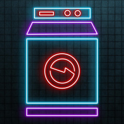 Washing Machine Neon Sign, Washing Machine LED Light, Laundry Room Wall Decor, Laundry Wash Art, Clothes Led Sign, Dry Clean Shop Decor