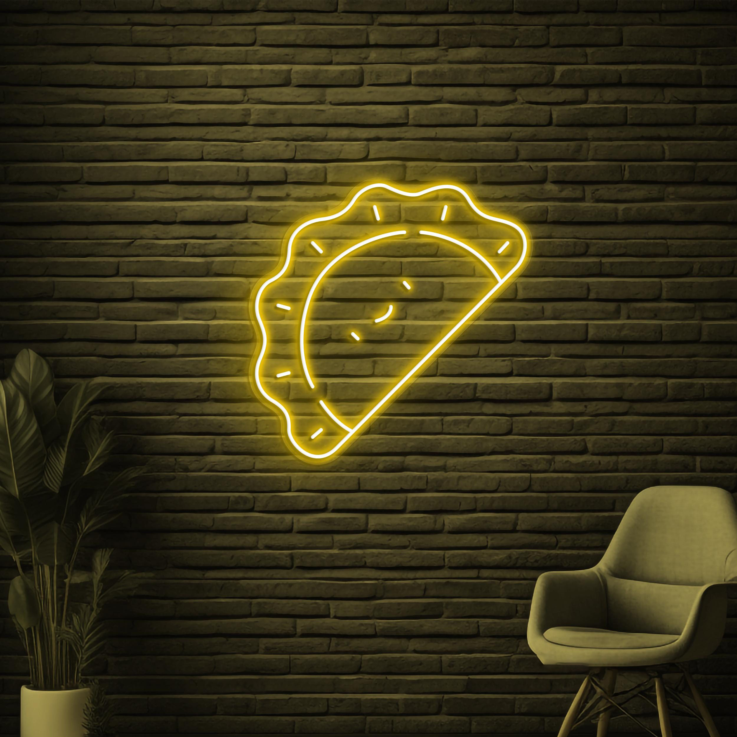 Pierogi Neon Sign, Pierogi LED Light, Dumplings Wall Decor, Vareniks Wall Art, Restaurant Neon Sign, Japanese Food Sign, Dumpling Shop Decor