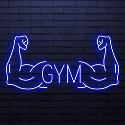 Gym Neon Sign, Gym LED Light, Dual Muscle Wall Decor, Fitness Room Wall Art, Bodybuilder Neon Light, Muscle Arms Wall Light, Exercise Decor