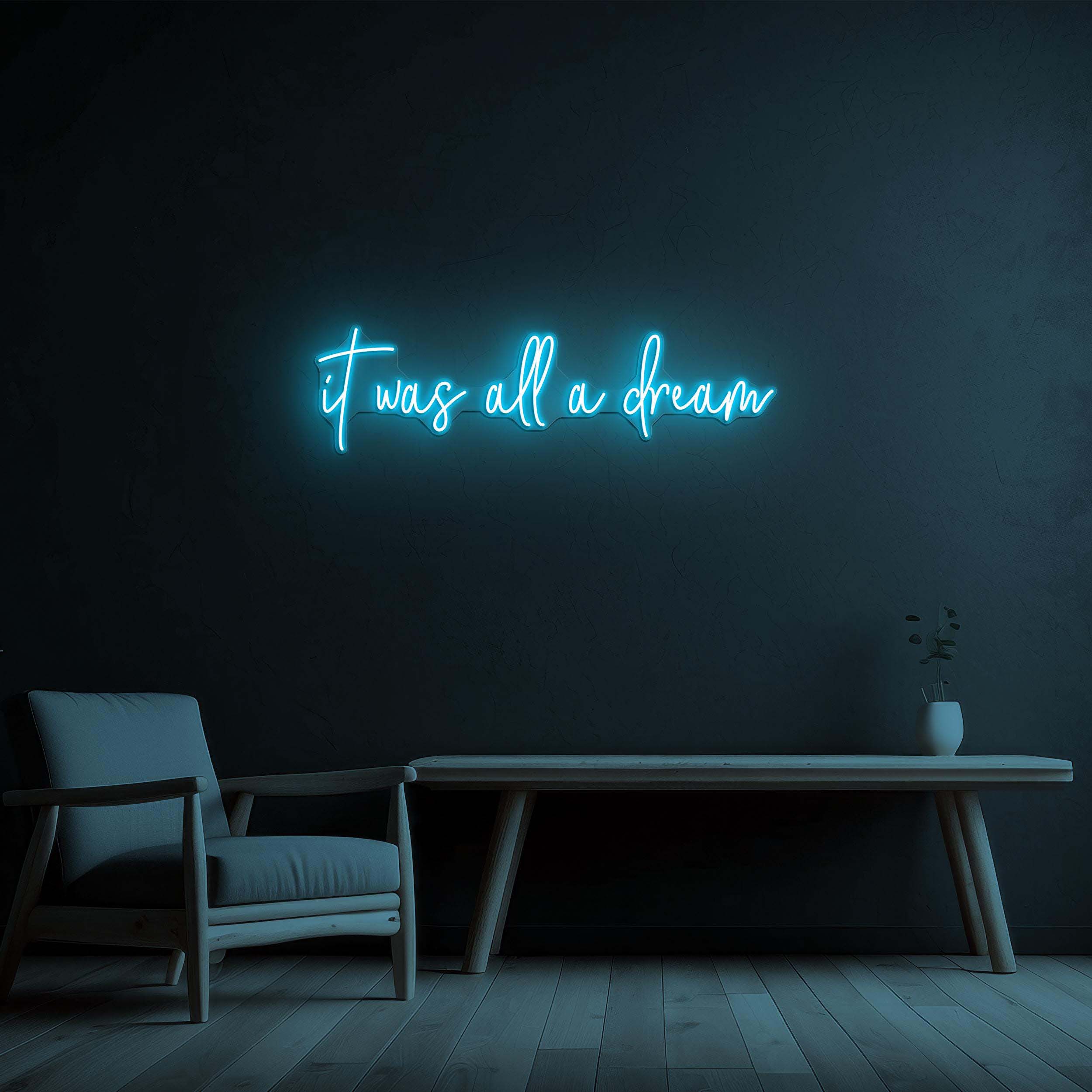 It was All a Dream Neon Sign, It was All a Dream LED Light, It was All a Dream Wall Art, Bedroom, Home Decor, Engagement & Wedding Backdrop