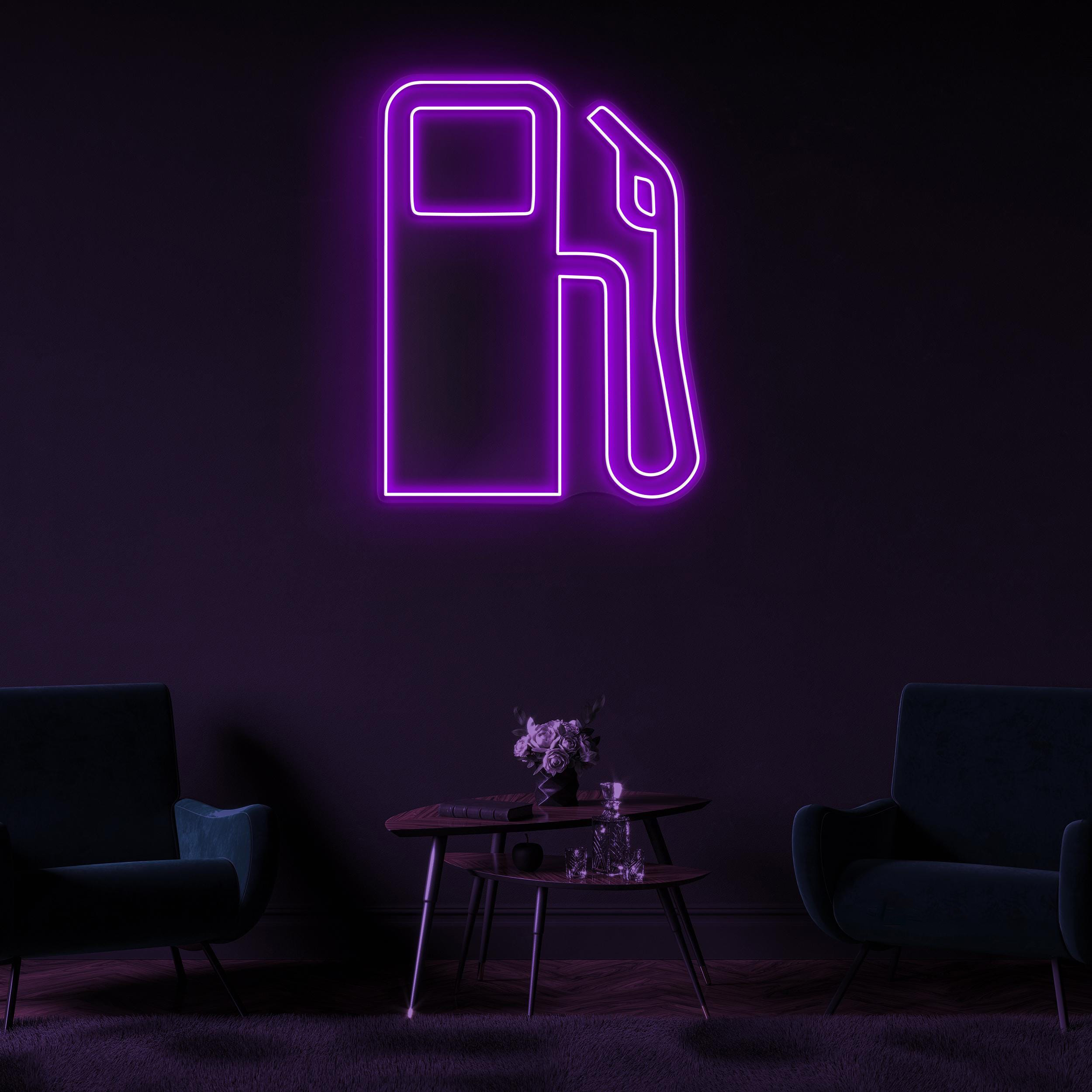 Fuel Pump Neon Sign, Fuel Pump LED Light, Gas Pump Wall Decor, Fuel Up Wall Art, Road Trip Led Sign, Petrol Pump Neon Light, Home Wall Decor